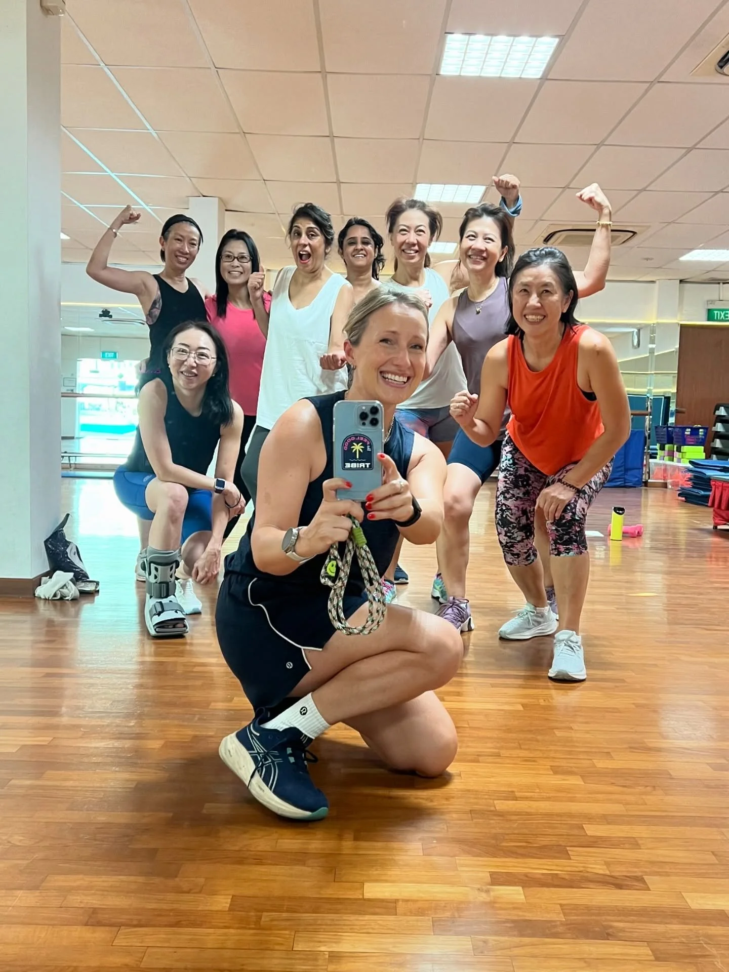 Powerhouse Ladies @singaporeswimmingclub 

These girls smash 5 classes a week at Singapore Swimming Club &mdash; such a vibe and they are seriously strong.

I covered their session today while their trainer recovers from HYROX, and we had a fun, swea