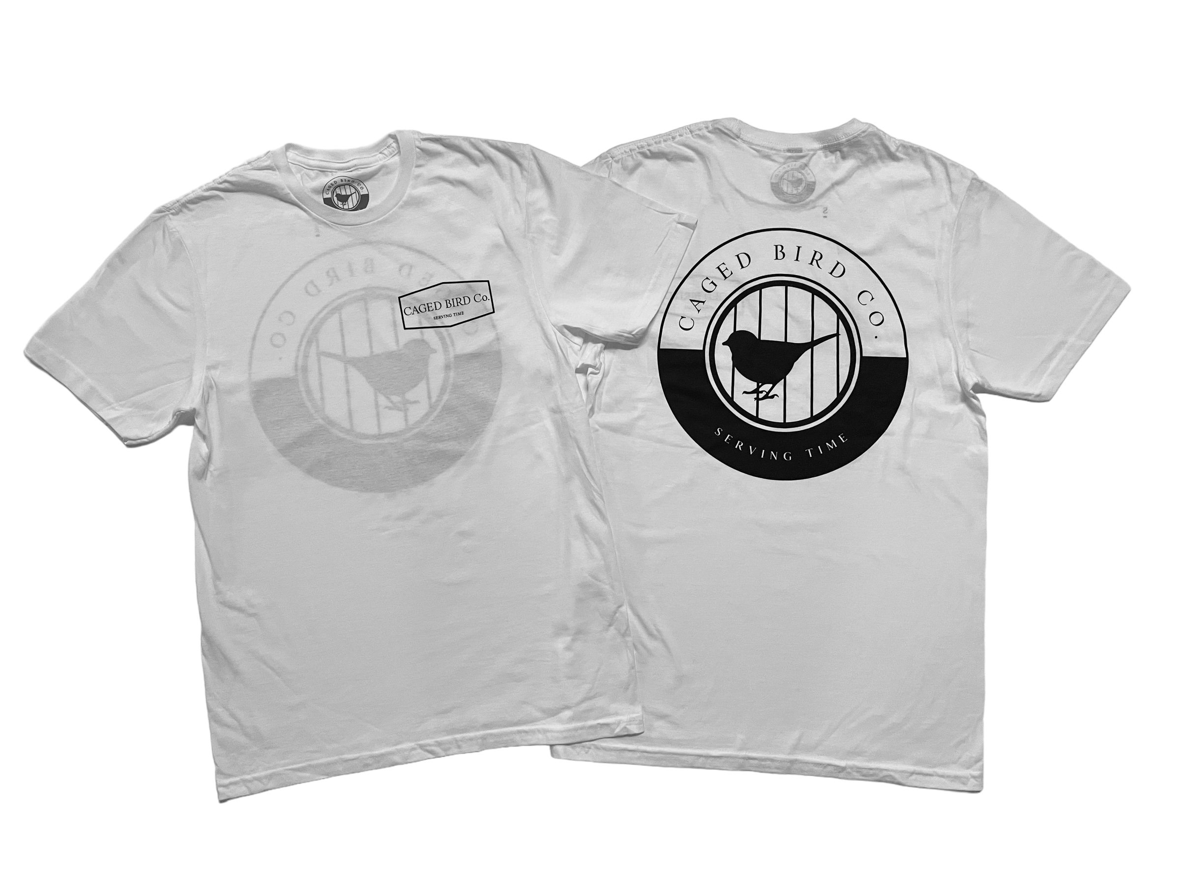 White Classic Caged Bird Tee
