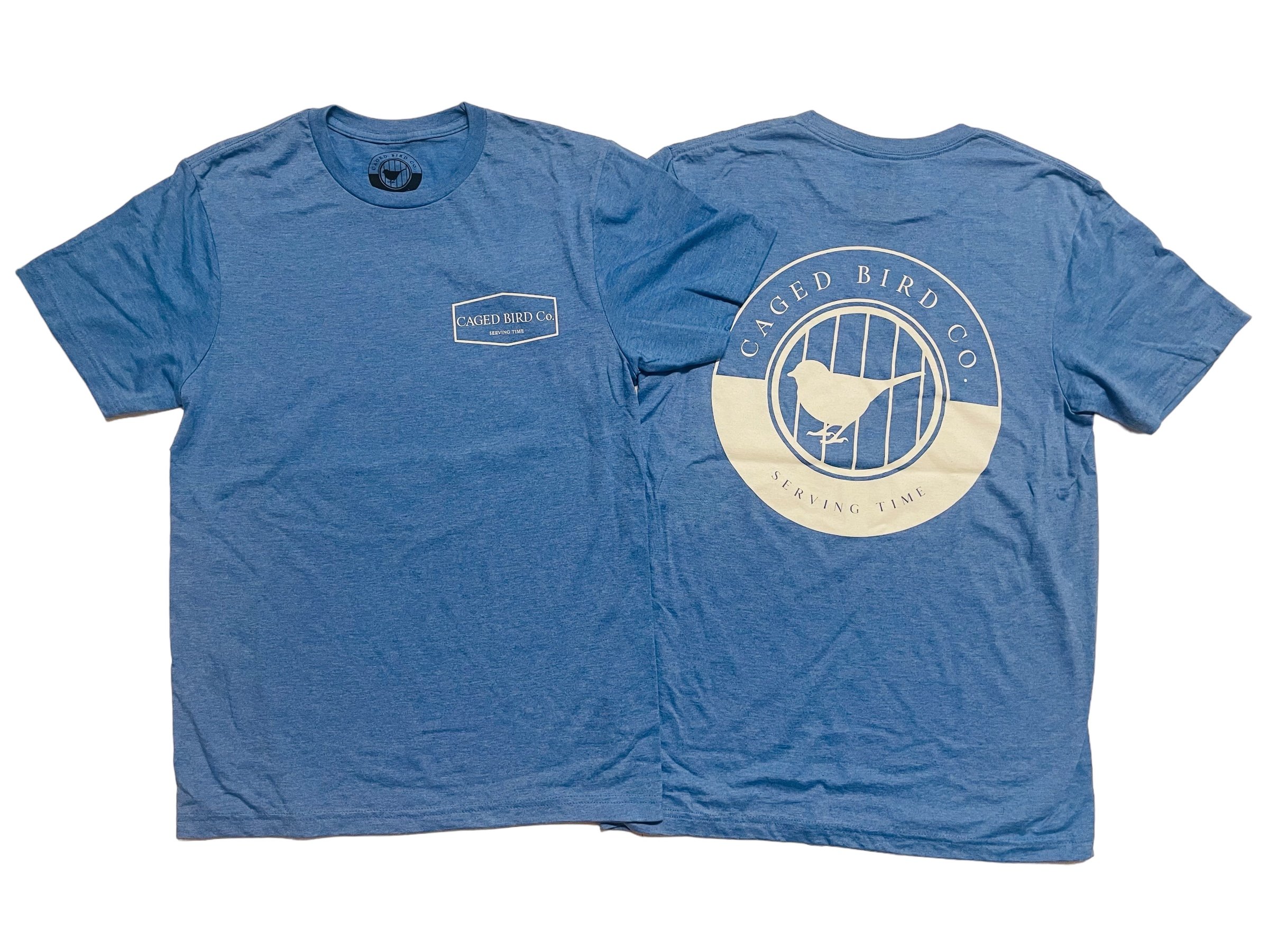 Blue Classic Caged Bird Tee