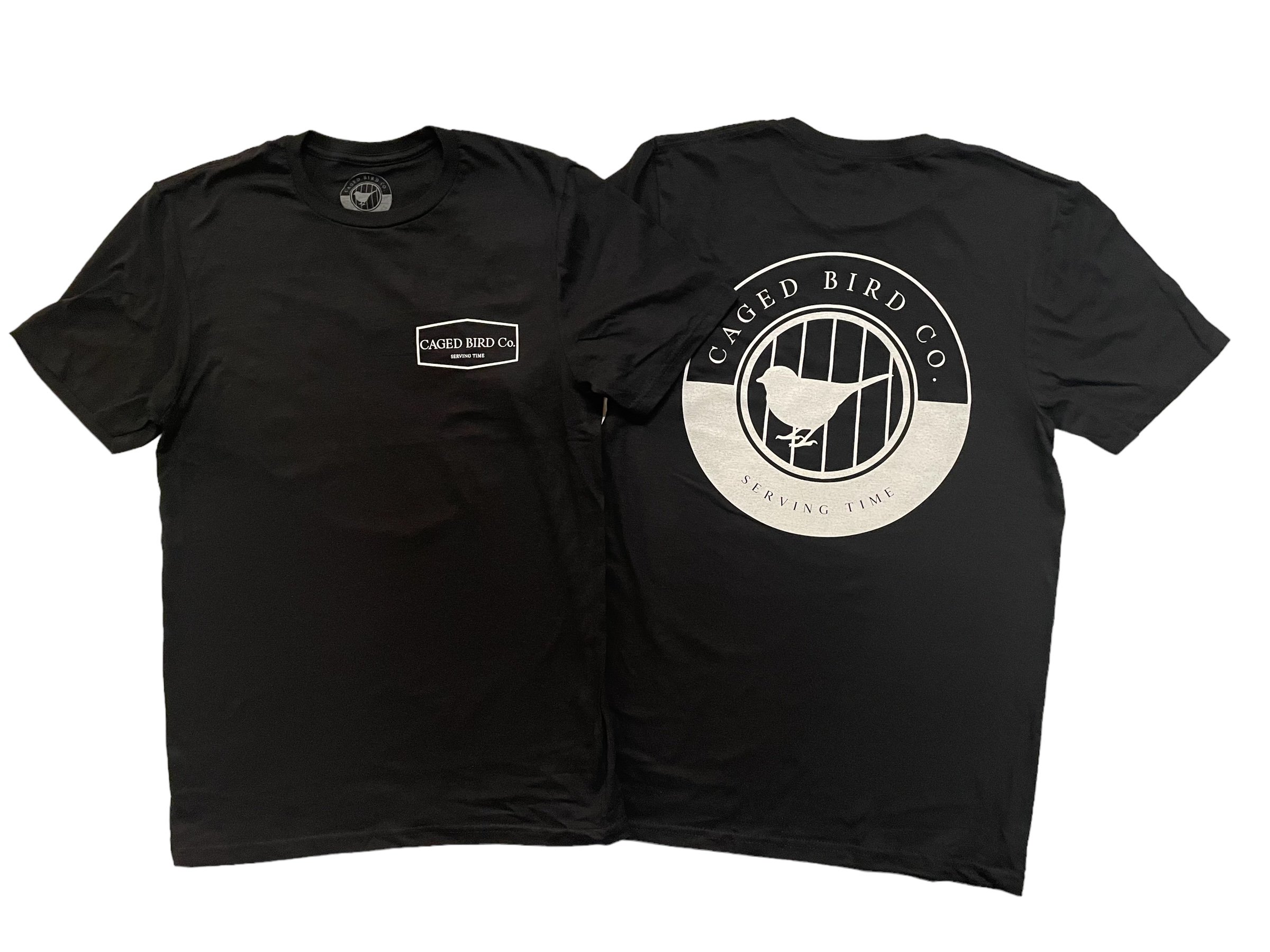 Black Classic Caged Bird Tee