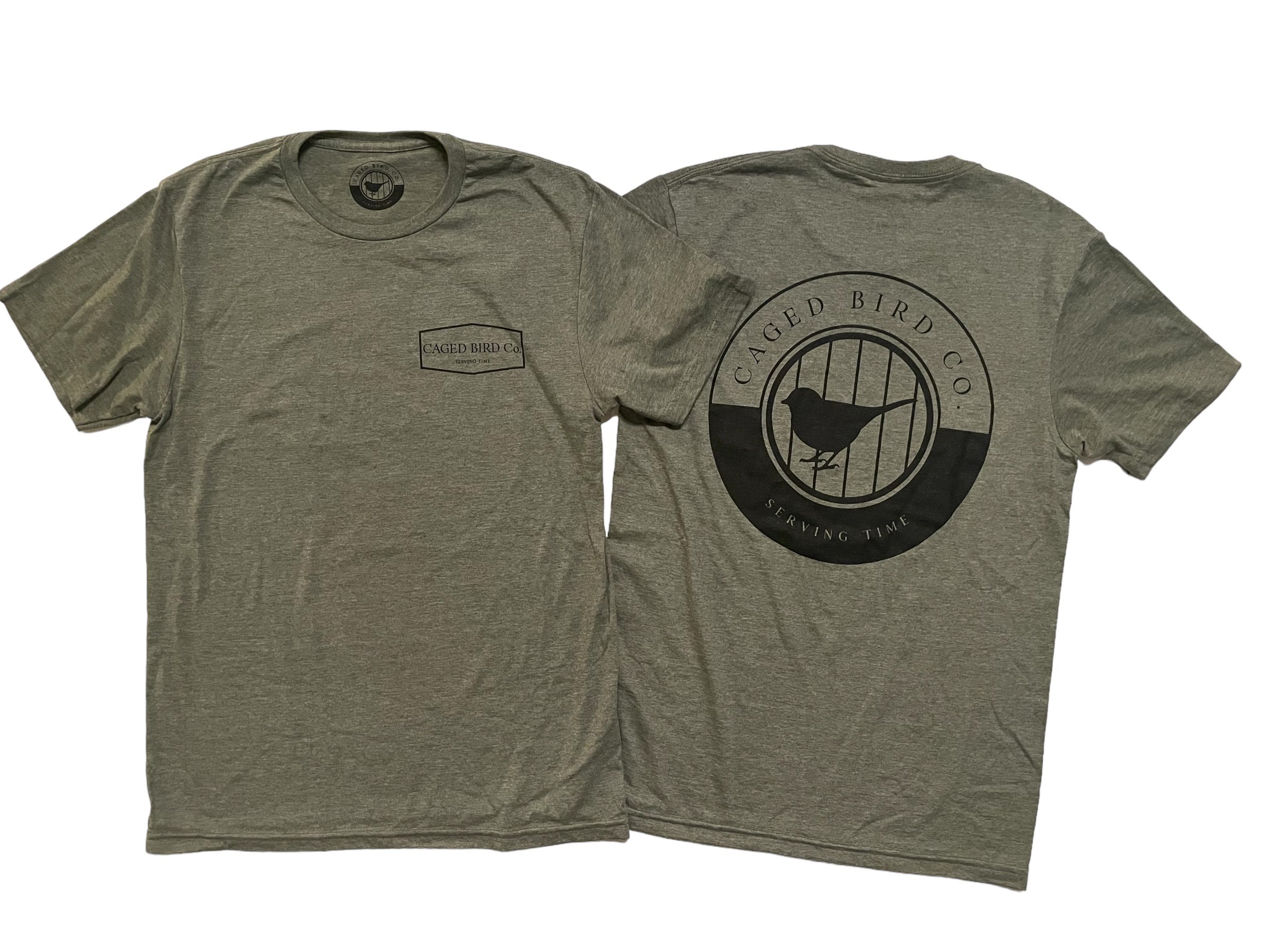 Army Green Classic Caged Bird Tee
