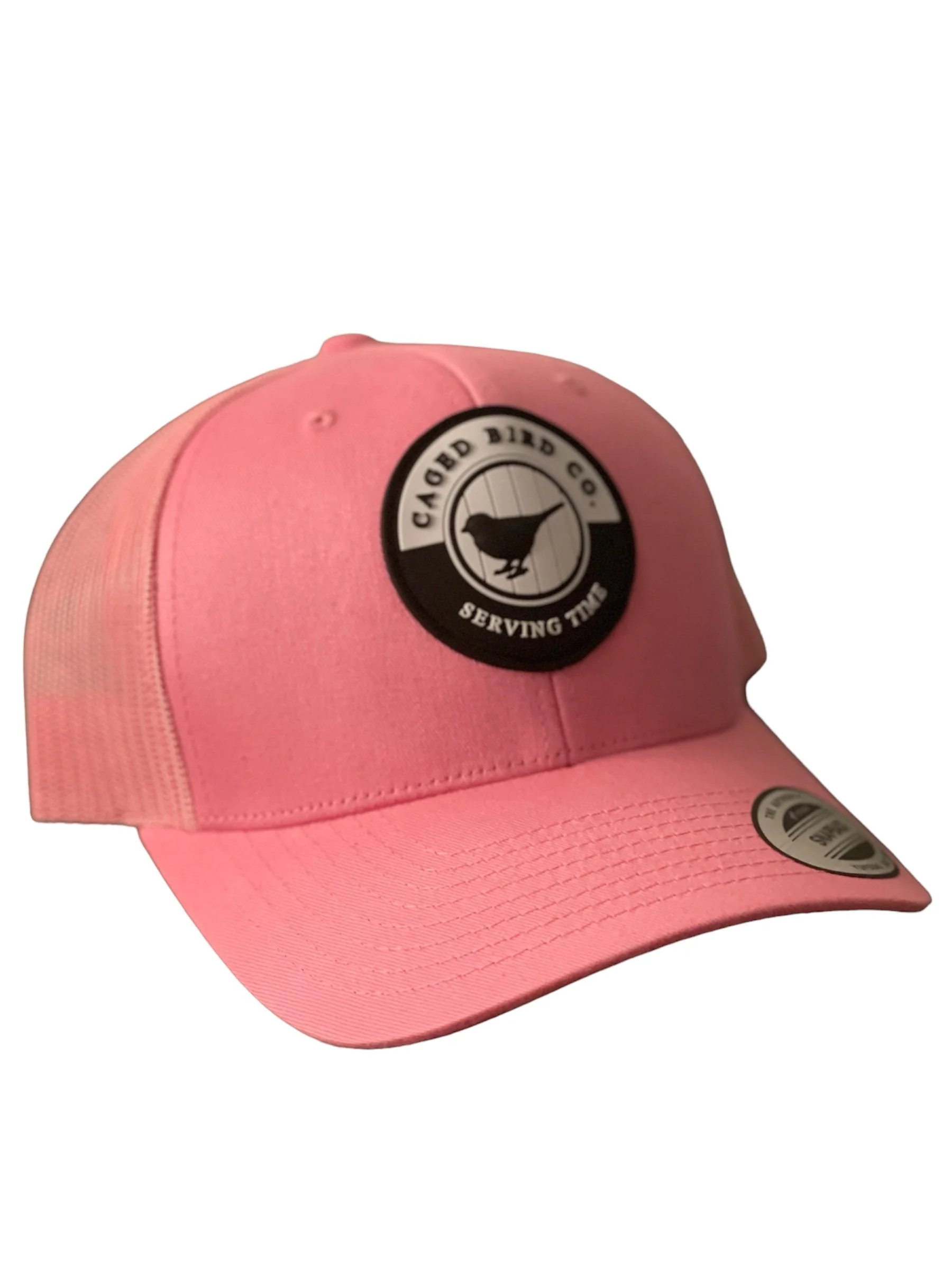 Pink PVC trucker hat