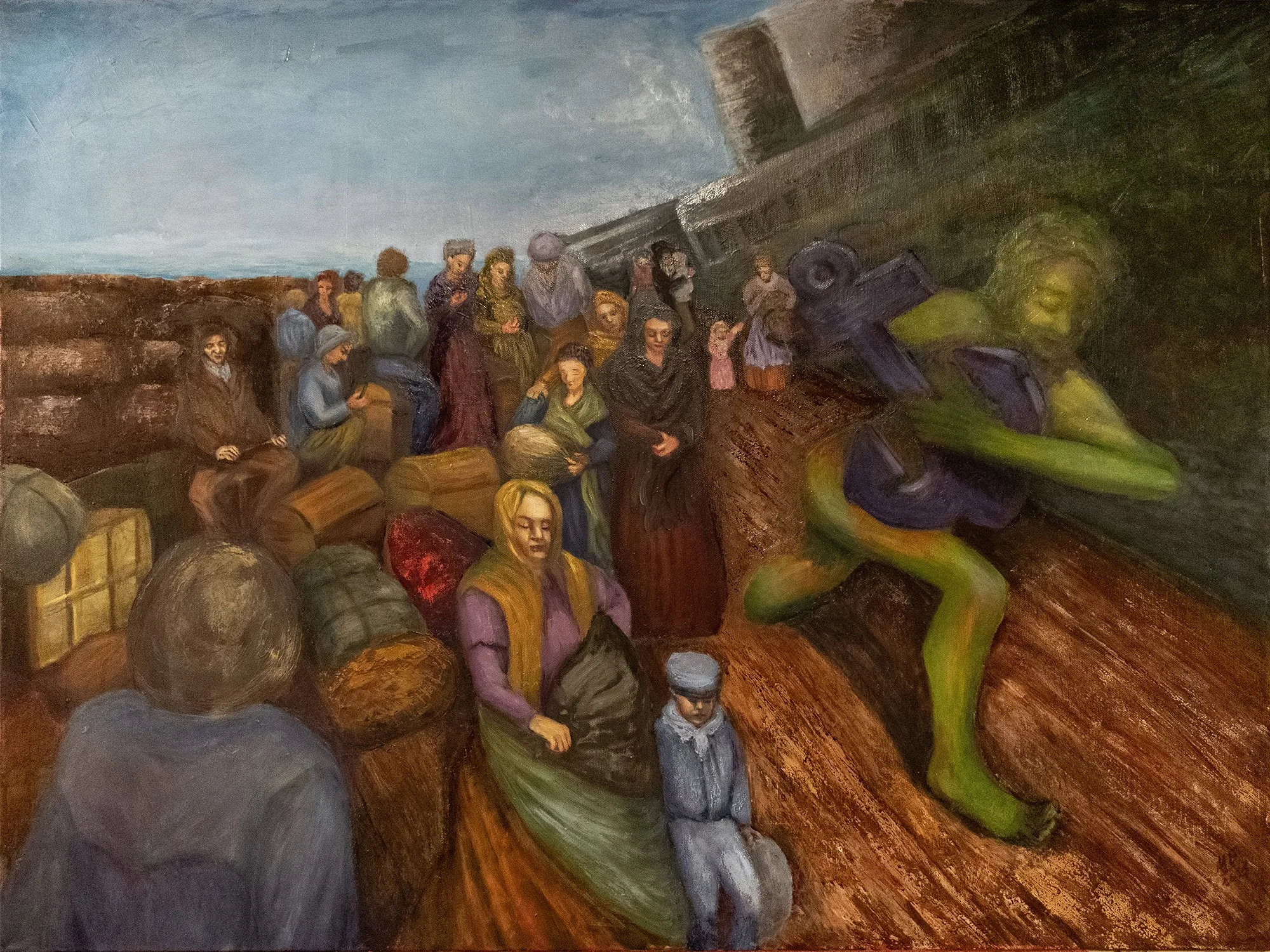 A New Beginning (2025), oil on canvas, 40 x 30 inches