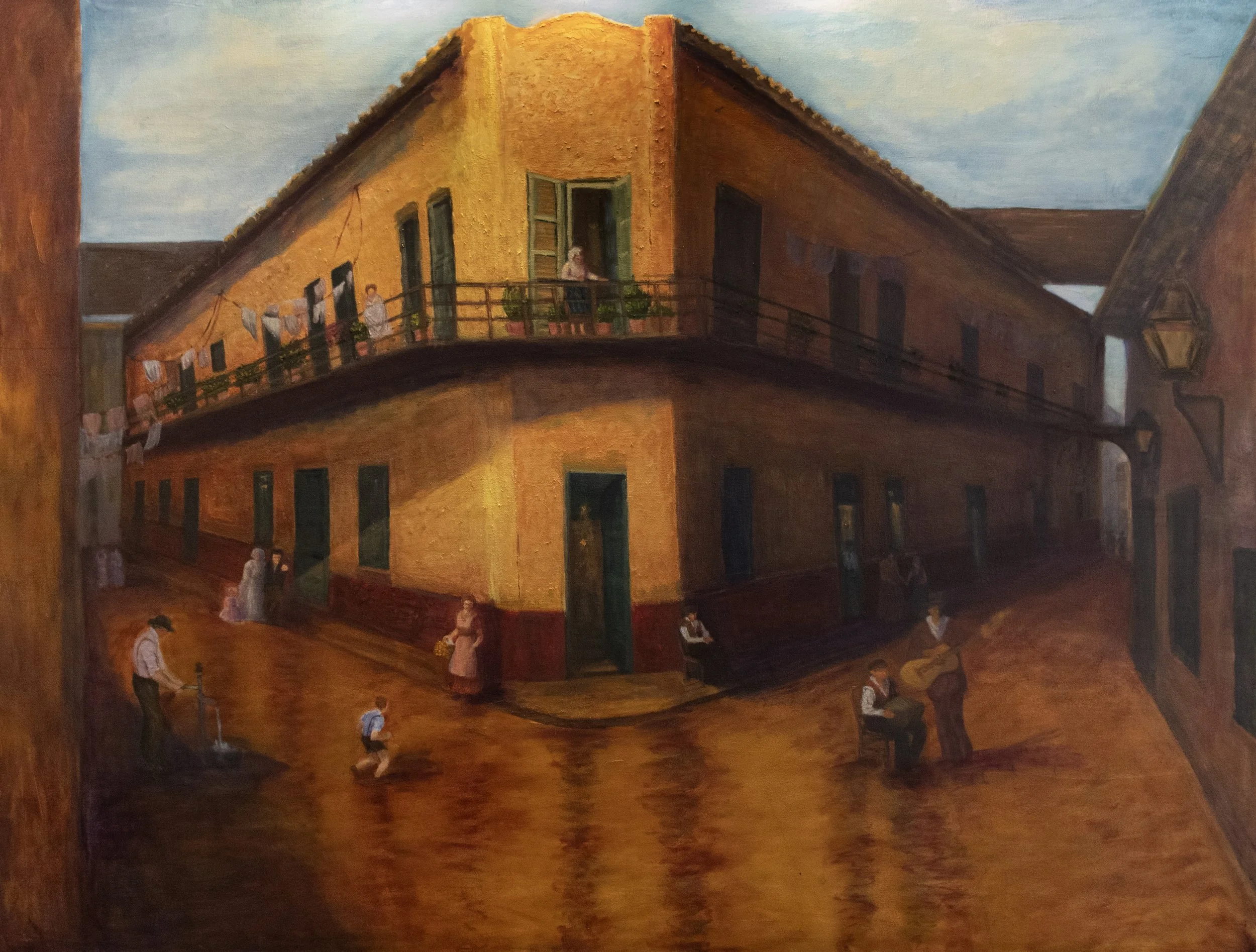 Conventilllo de la paloma (2026), oil on canvas, 60 x 46 inches.
