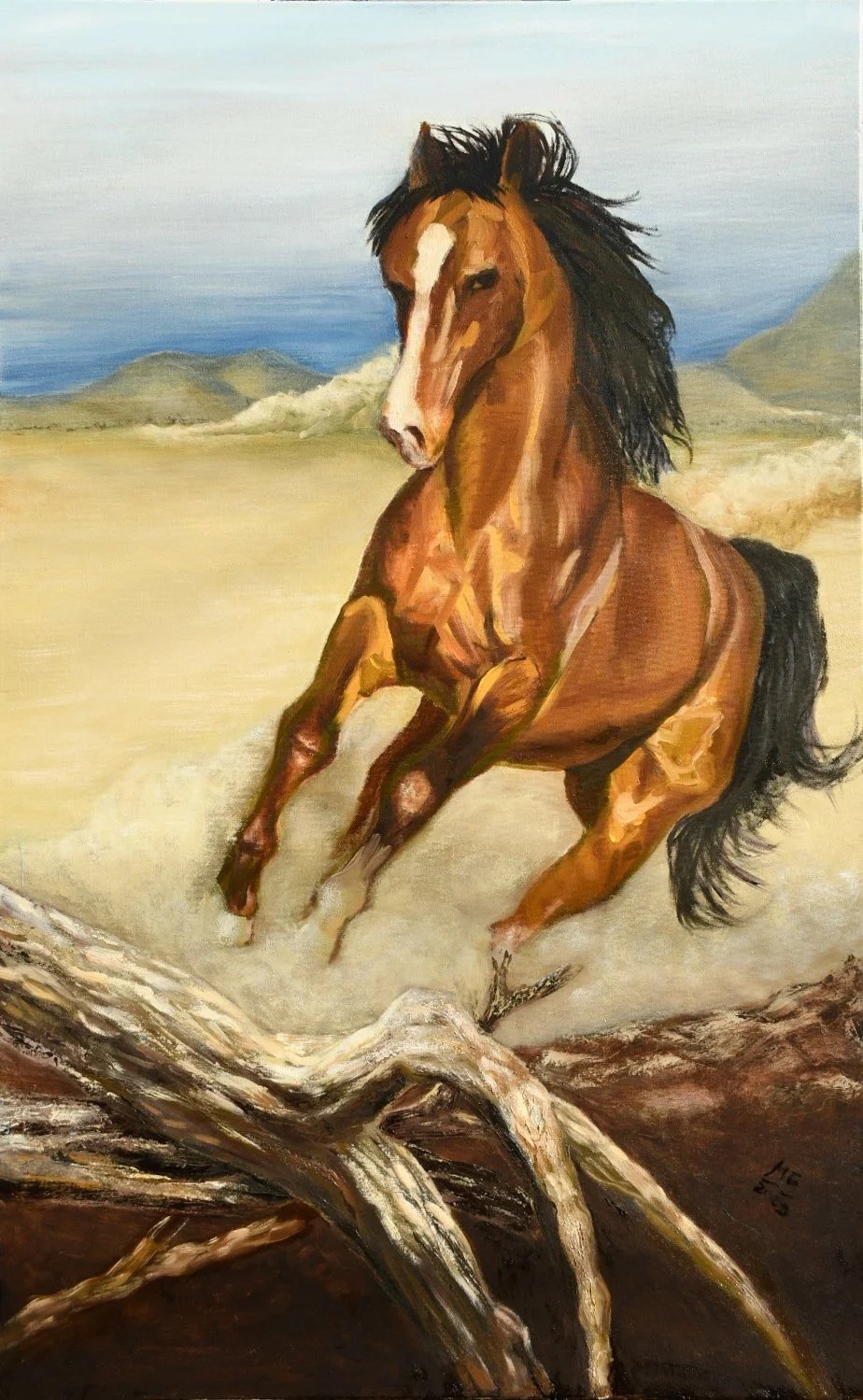 Wild Spirit Horse Oil Painting