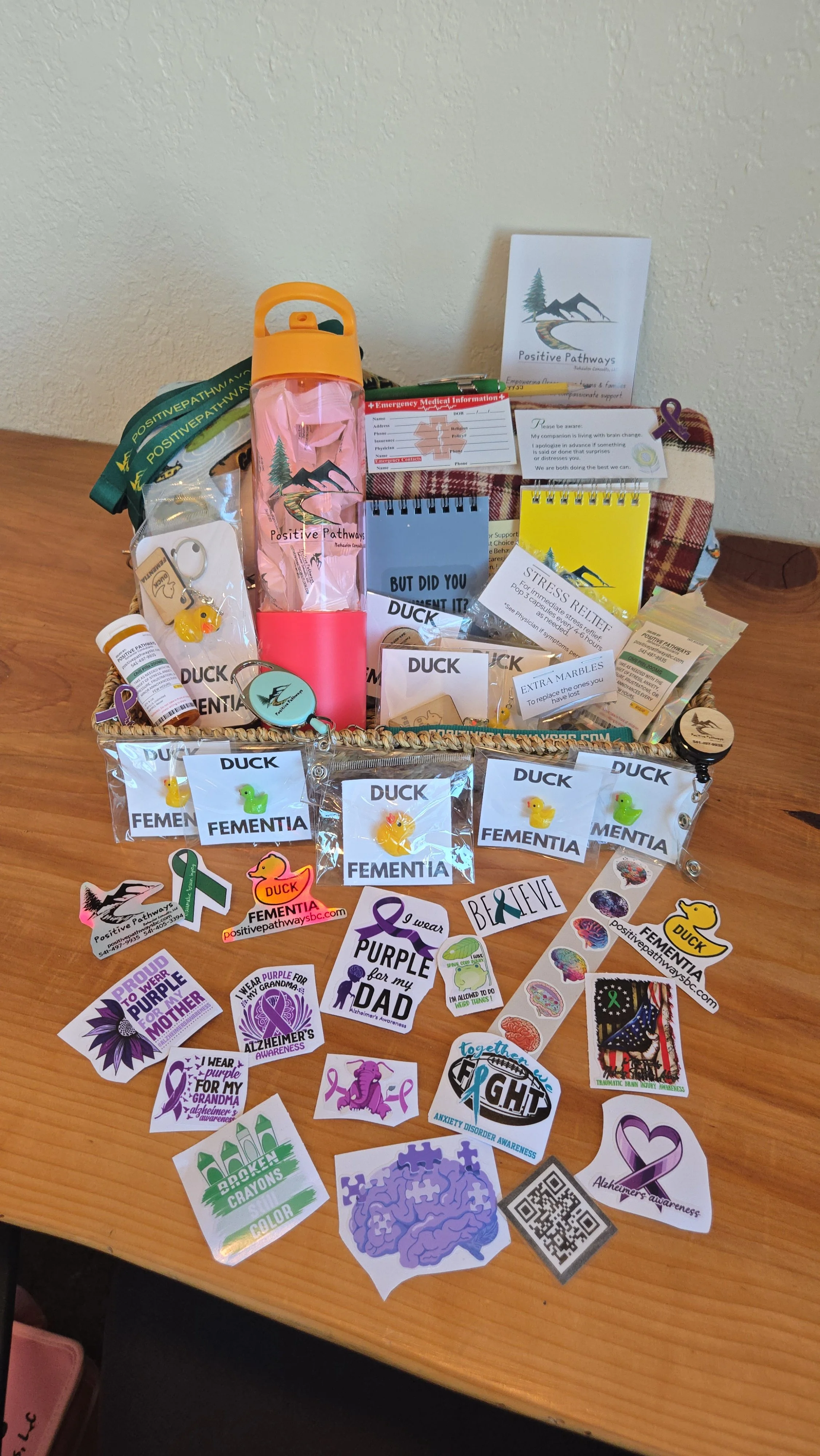 PPBC is raffling this gift basket during a event as a way to connect with the community and share more about the work we do. Positive Pathways Behavior Consults supports caregivers, families, and communities by providing education, guidance, and prac