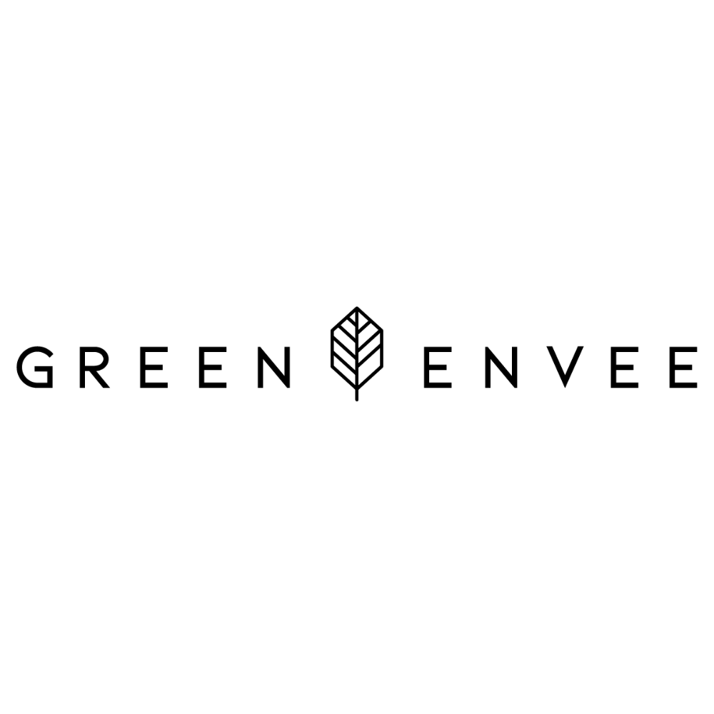 Logo of "Green Envee" with a stylized leaf design between the words "Green" and "Envee."
