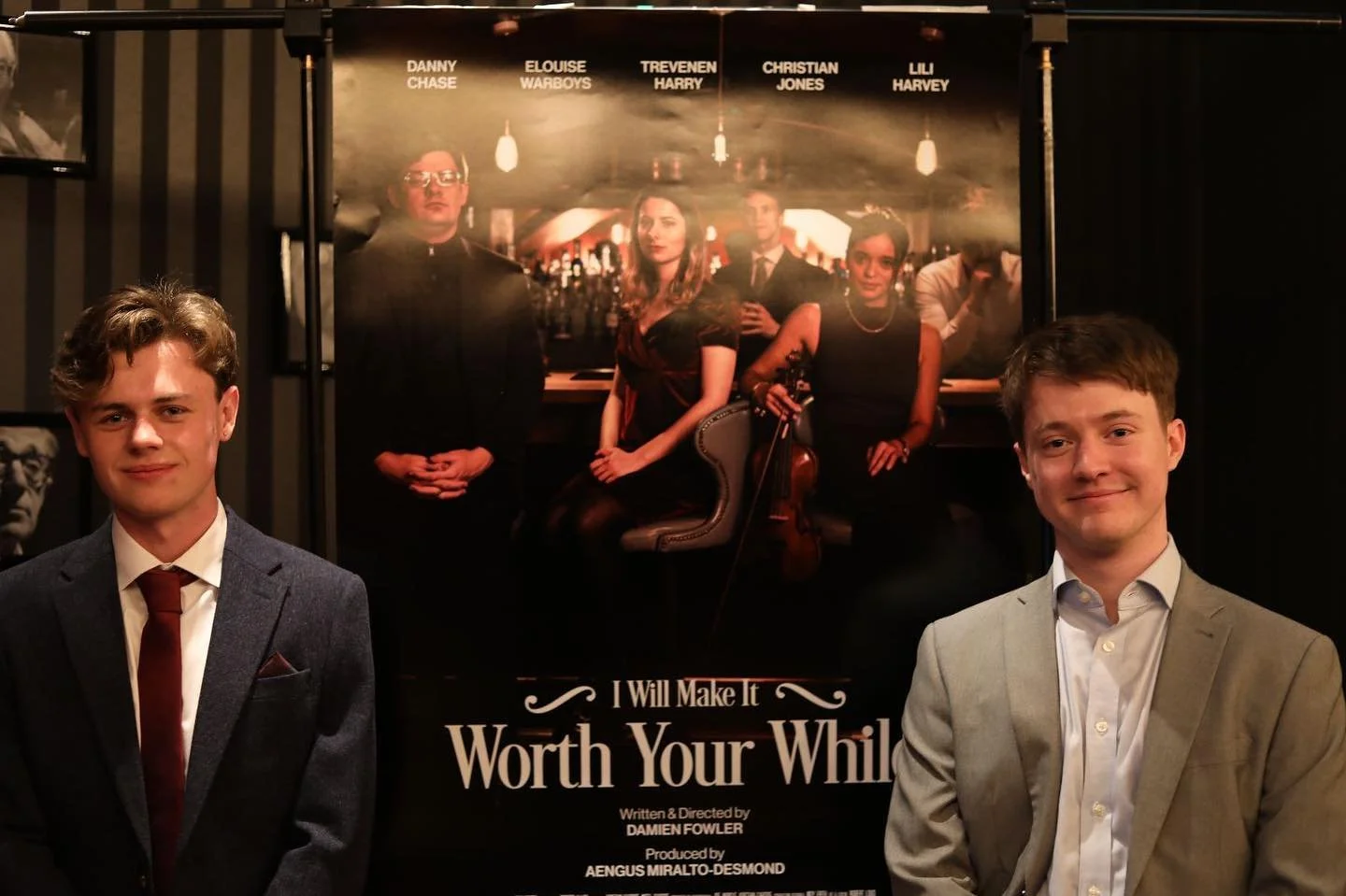 A massive thank you to everyone who came to the premiere on Wednesday, from the Producer and Director of I Will Make It Worth Your While. 

The film premiered in the Directors&rsquo; Hall at Showcase Cinema De Lux to over 100 people!

Photography by 