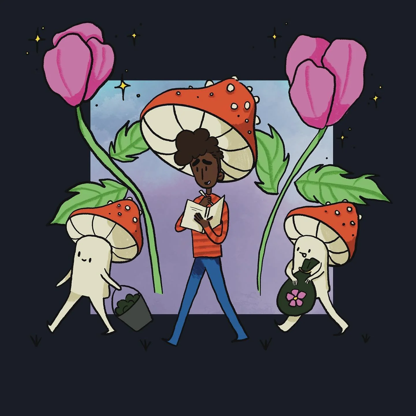 Here&rsquo;s something&hellip;

#artofinstagram #digitalart #procreateartwork #blackartist #mushroomart