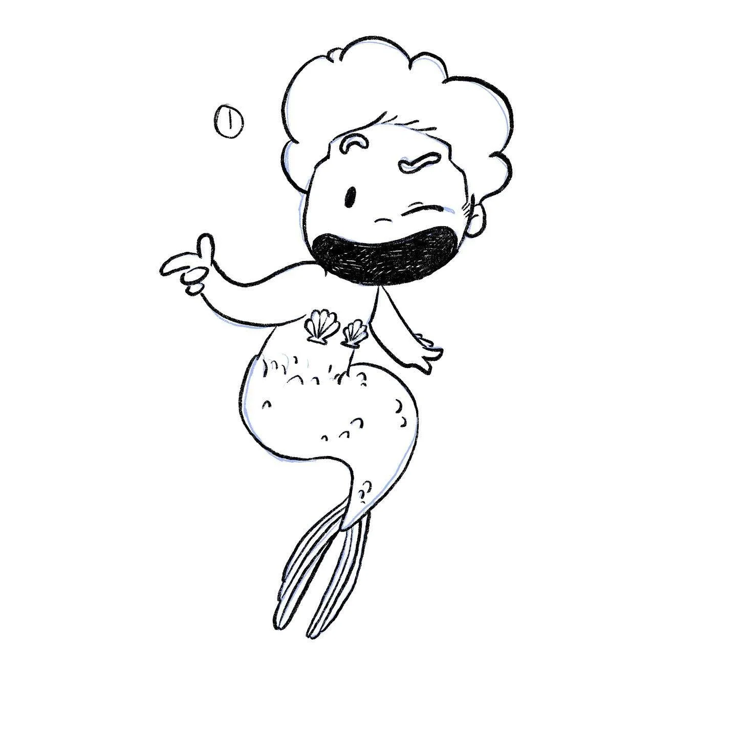 My first and only mermaid for Mermay lol.

#mermay2022 #mermay #artistsoninstagram #artistofig #proceate #digitalart #blackartist