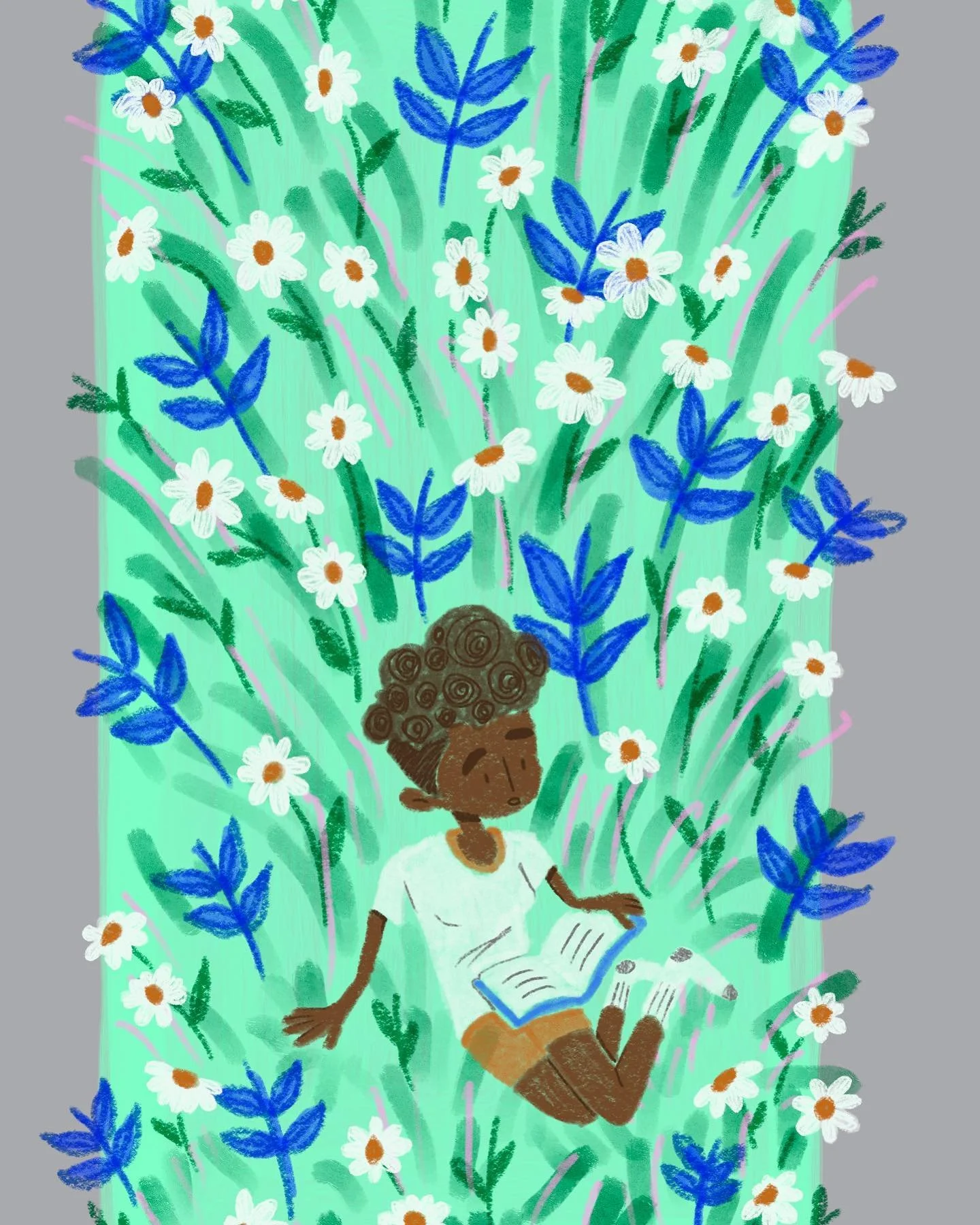 Just a little illustration of me in daisies. 😊

#artistsoninstagram #artistofig #procreateart #blackartist