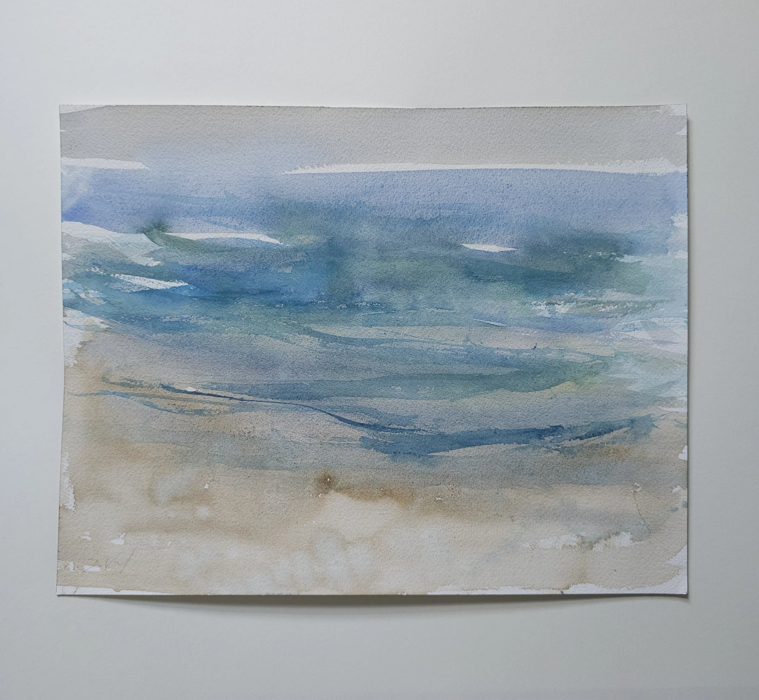 Cape May morning, watercolor on paper, 12 x 16 in