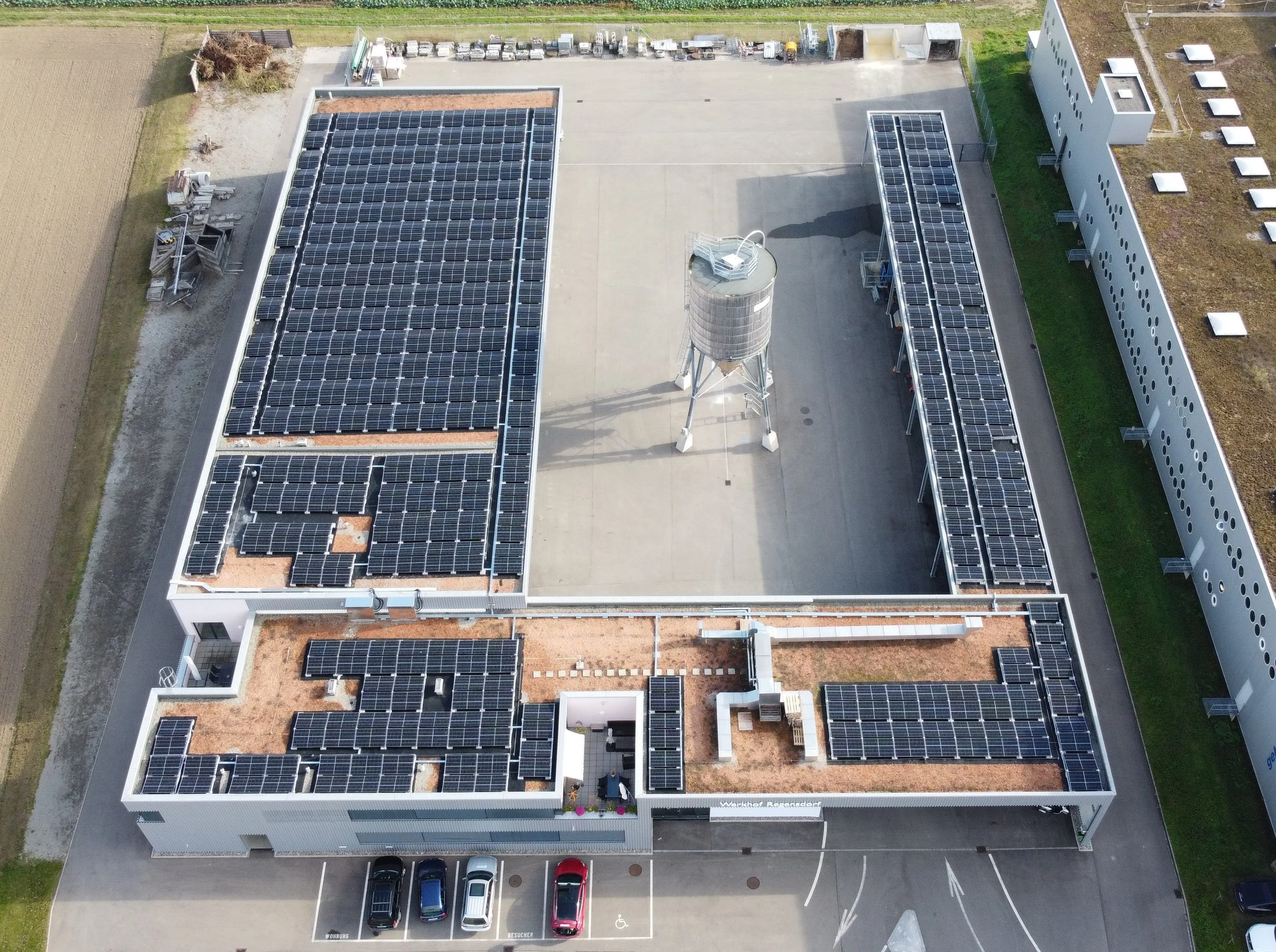 252 kWp Photovoltaikanlage für den Werkhof der Gemeinde Regensdorf