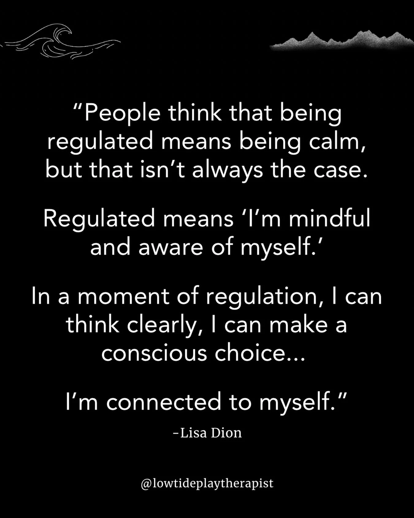 &ldquo;I was so mad I was seeing red.&rdquo;

This is the phrase I typically use to explain in &ldquo;adult&rdquo; language how dysregulation is essentially a disconnection from ourself and our presence or mindful awareness.

So then regulation is wh