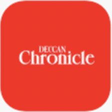 Red rounded square with the white text 'Deccan Chronicle' inside