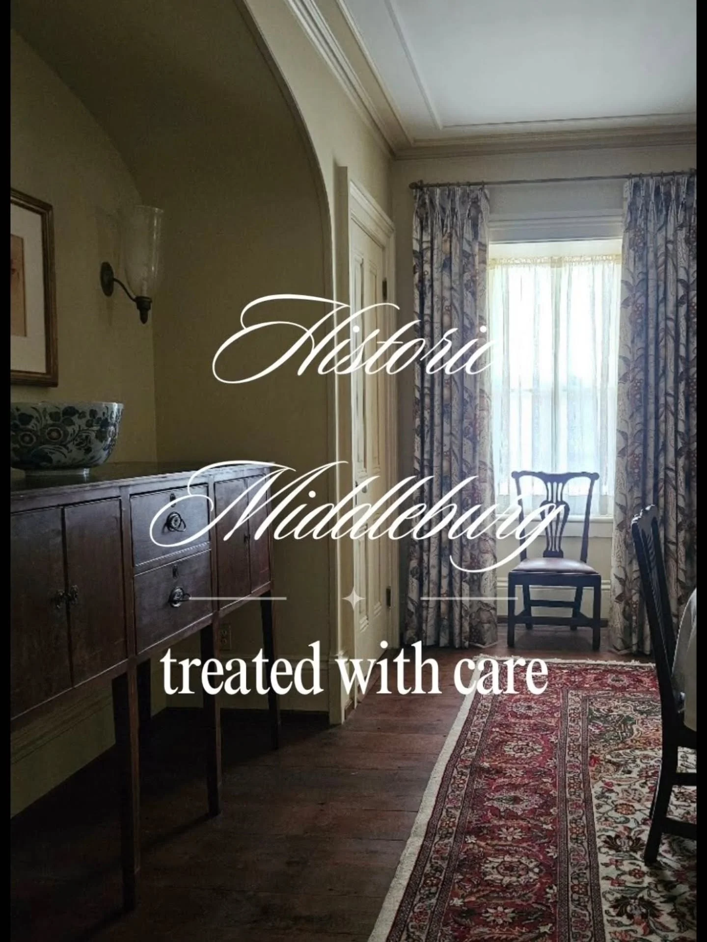 Keep everything the same, just make it better said one of my very fave ❤️ clients. So, for a trad 1900 farmhouse in Middleburg VA - she is 💯 right. 

We sourced fabrics that felt completely at home for the time period &mdash; Jean Munro, Fabricut, C