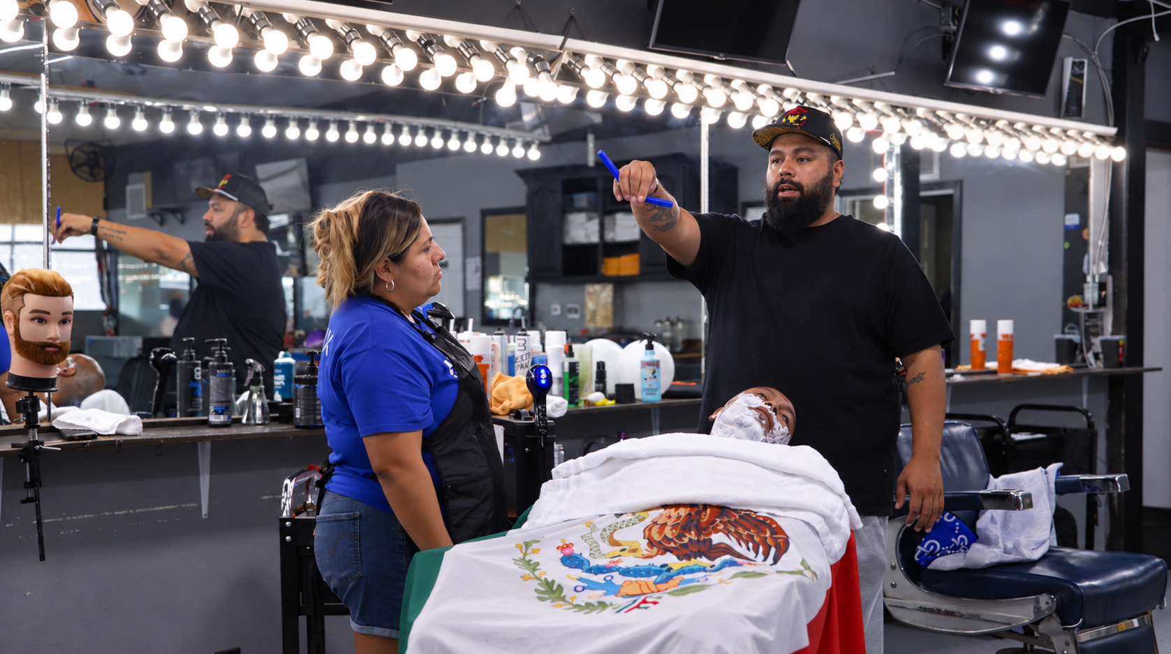 Barbershop Demonstration Under Vanity Lights.png