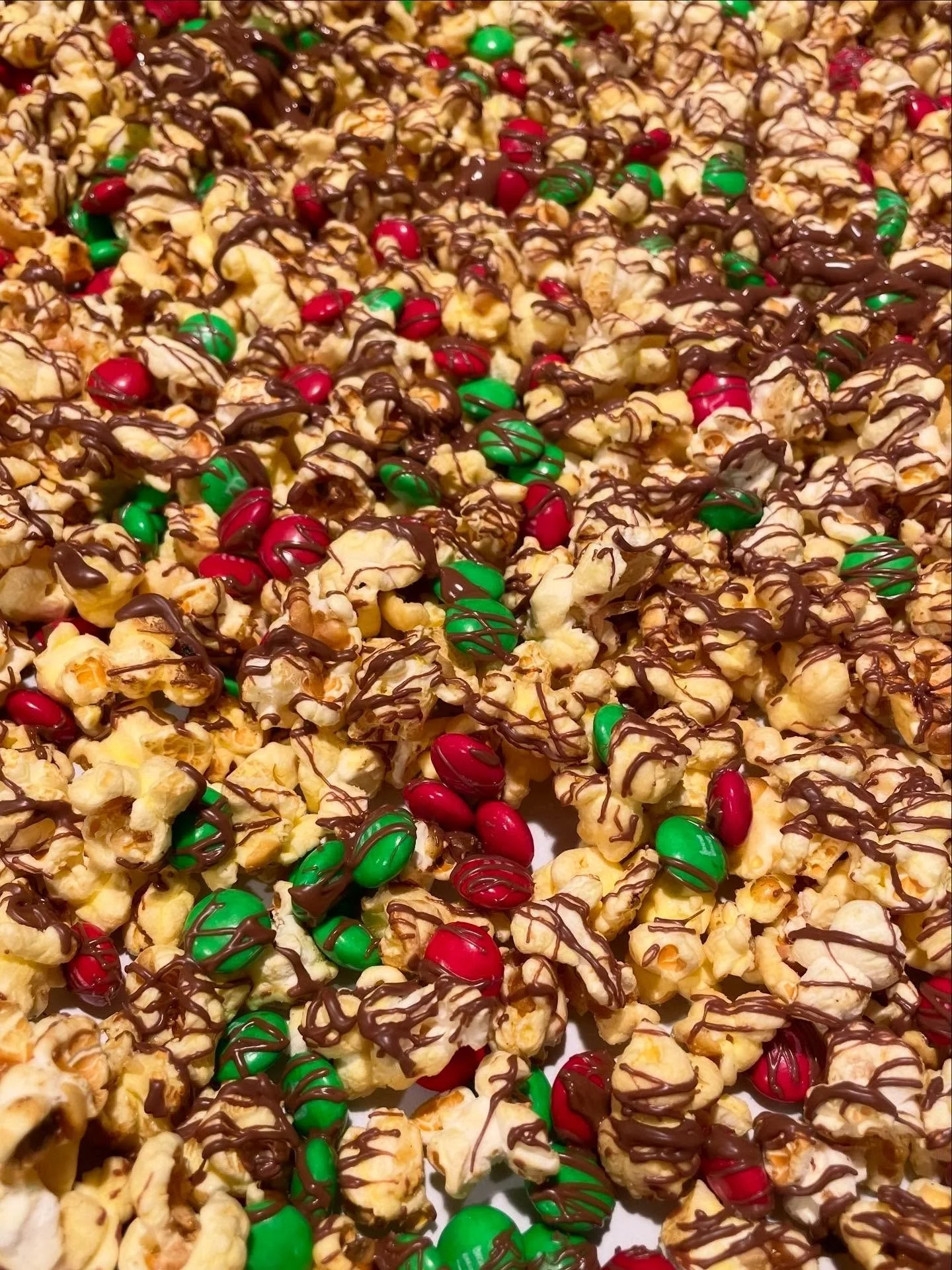 For our last Saturday at the Redmond Holiday Village Market we wanted to have some fun!  Kettle corn mixed with M&amp;M&rsquo;s, drizzled with chocolate. We have a limited amount that we will be selling so make sure to stop by Saturday December 13, 1