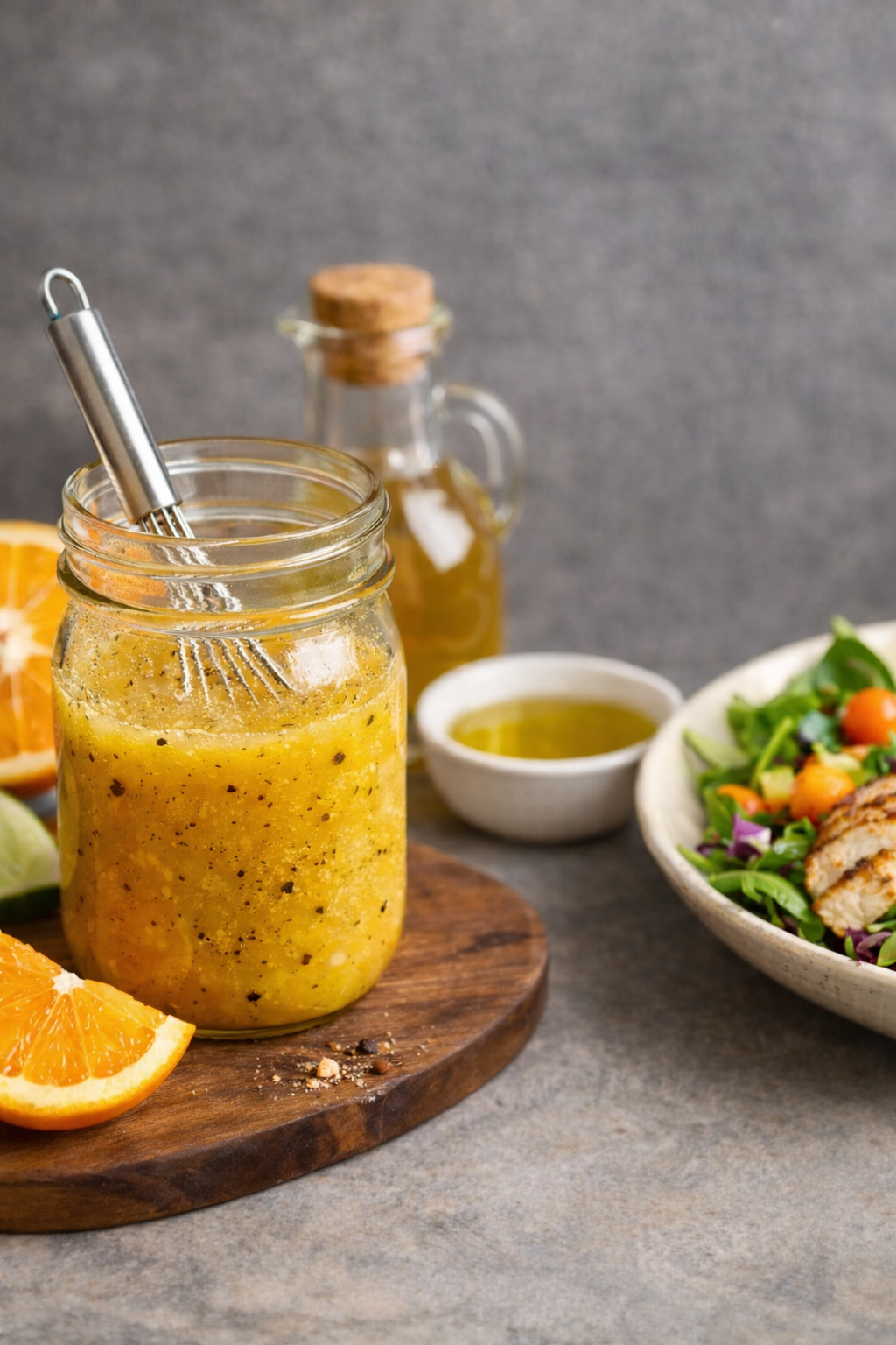 Bright Orange Vinaigrette: A Simple Dressing That Elevates Roasted Chicken and Sweet Potato Meals