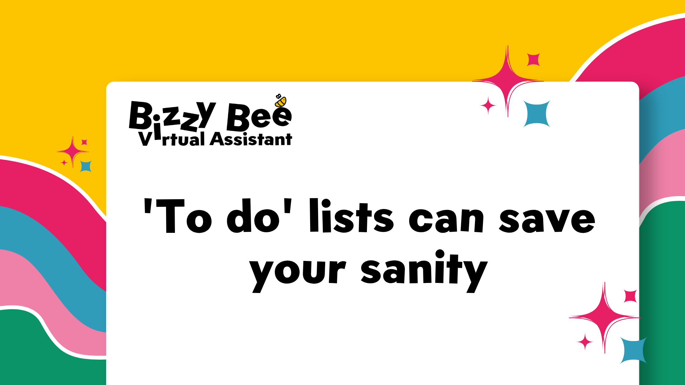 'To do' lists can save your sanity