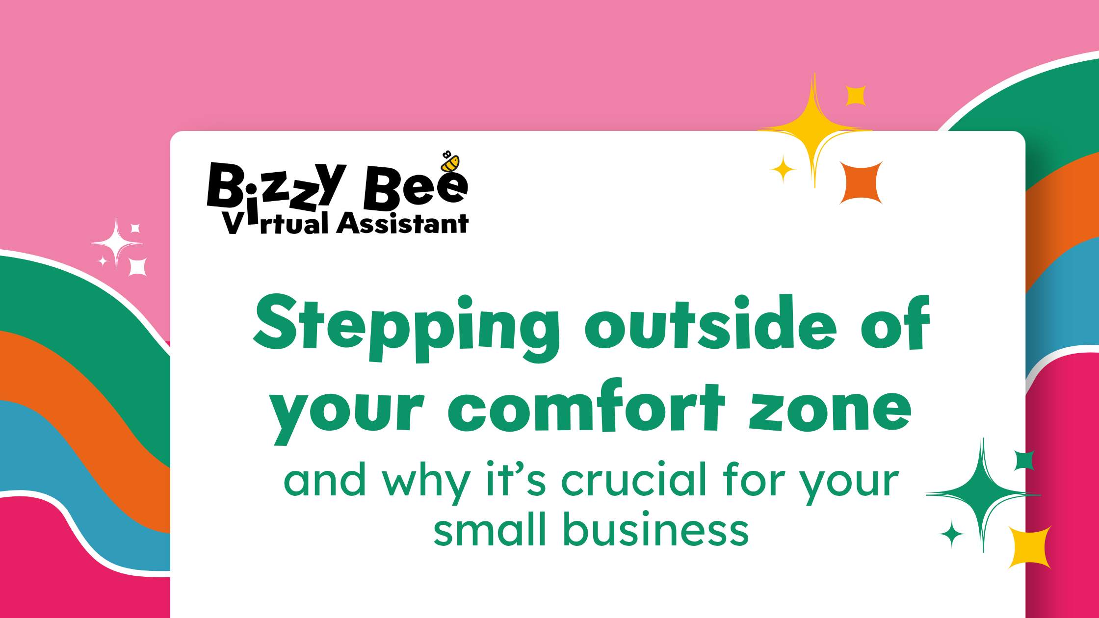 Stepping outside of your comfort zone – and why it’s crucial for your small business