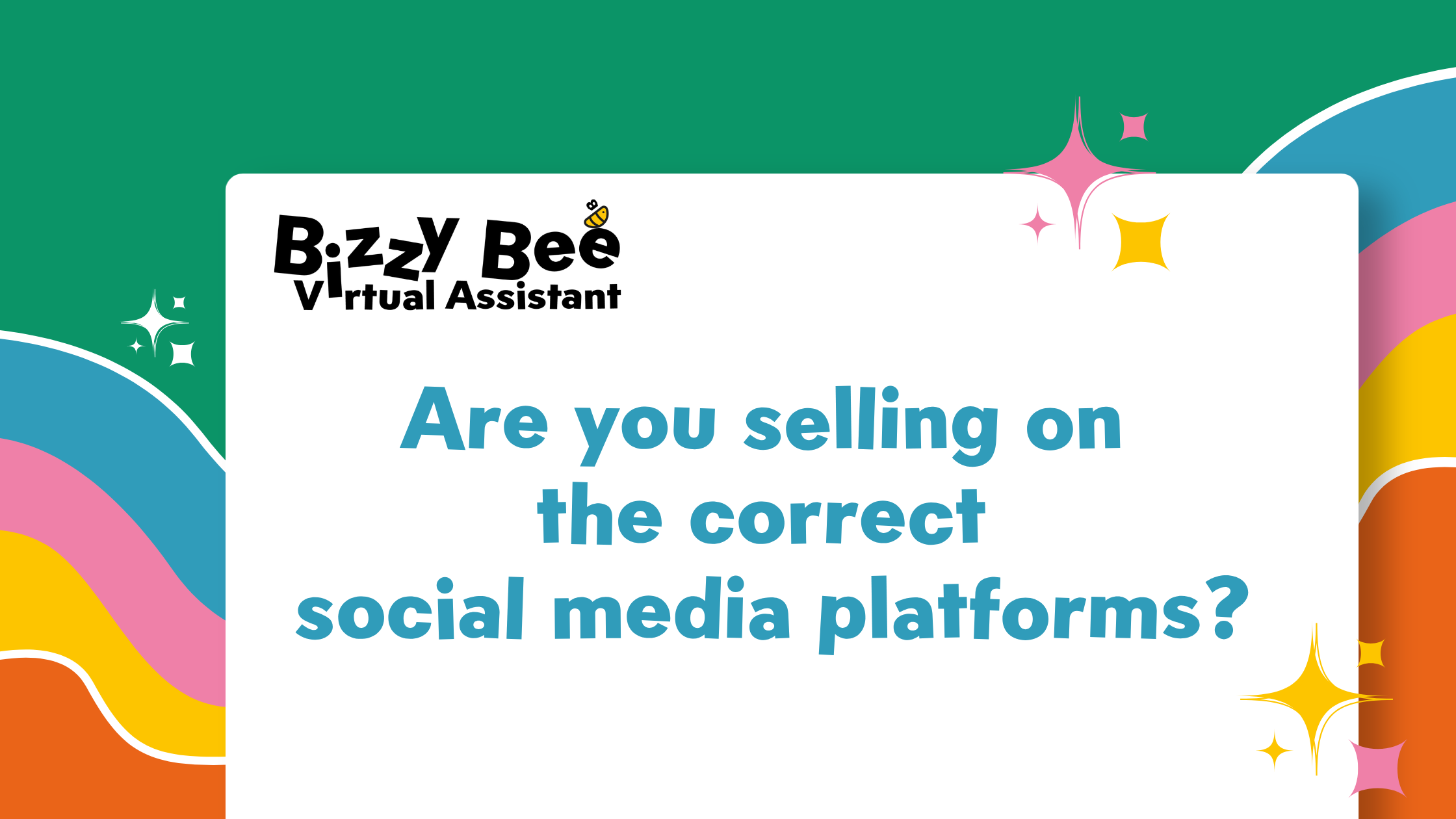 Are you selling on the correct social media platforms?