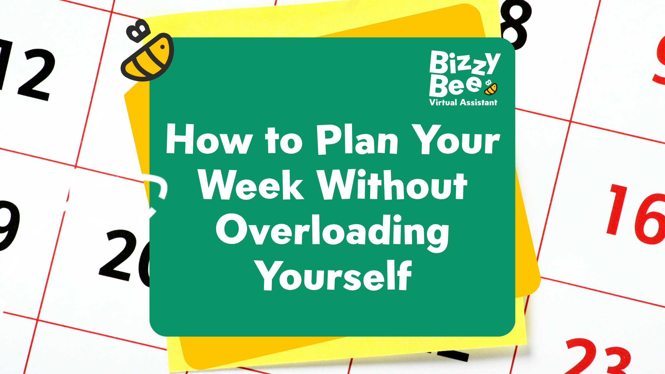 How to plan your week without overloading yourself