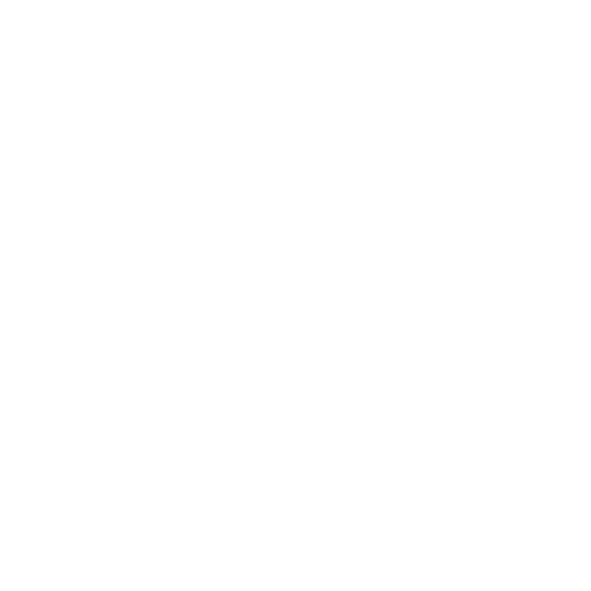 White outline of a ballpoint pen on a black background.