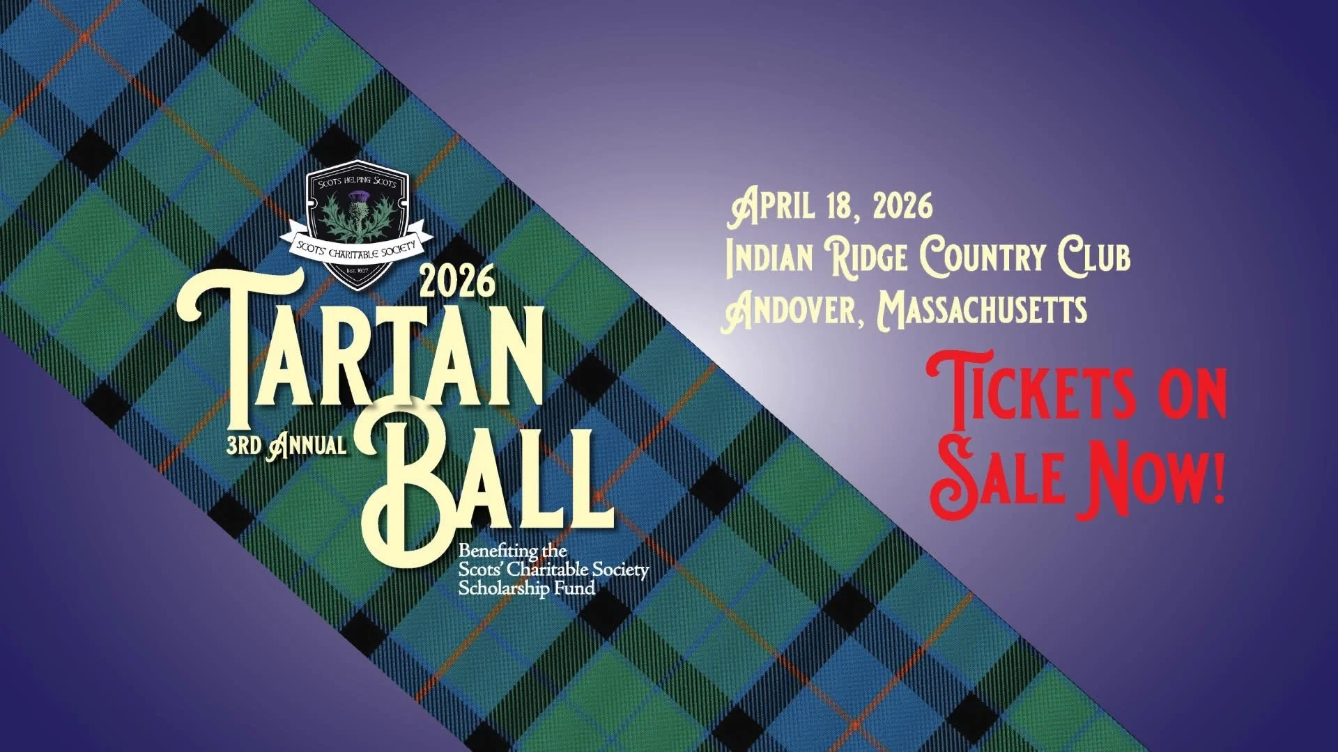 Scots’ Charitable Society 2026 Tartan Ball