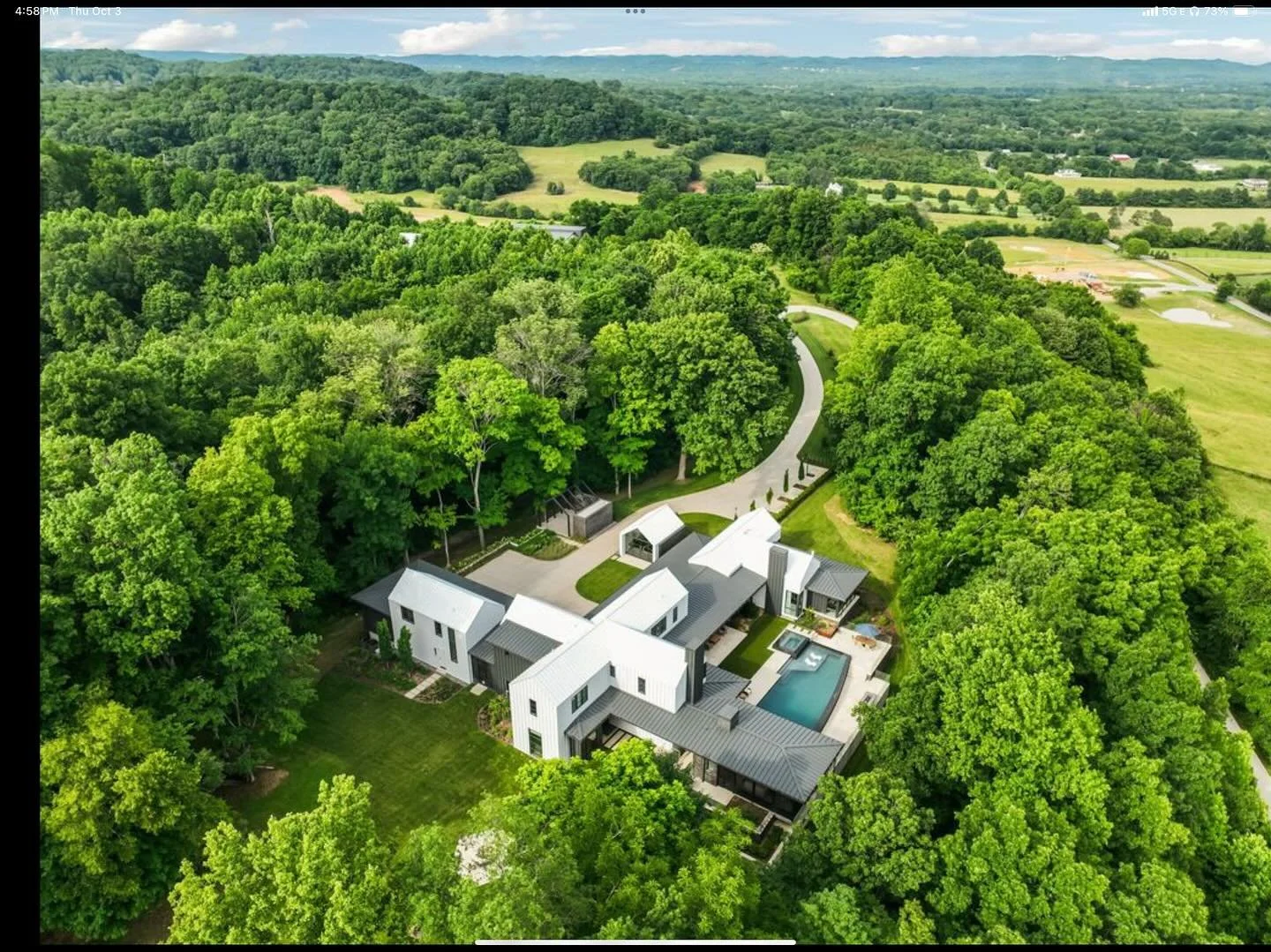 A few years back we were asks to join a huge luxury residential project. This house, currently on the market for $23M, had a home theater room directly below the family room on the main floor. With this open concept modern layout, sound from the thea