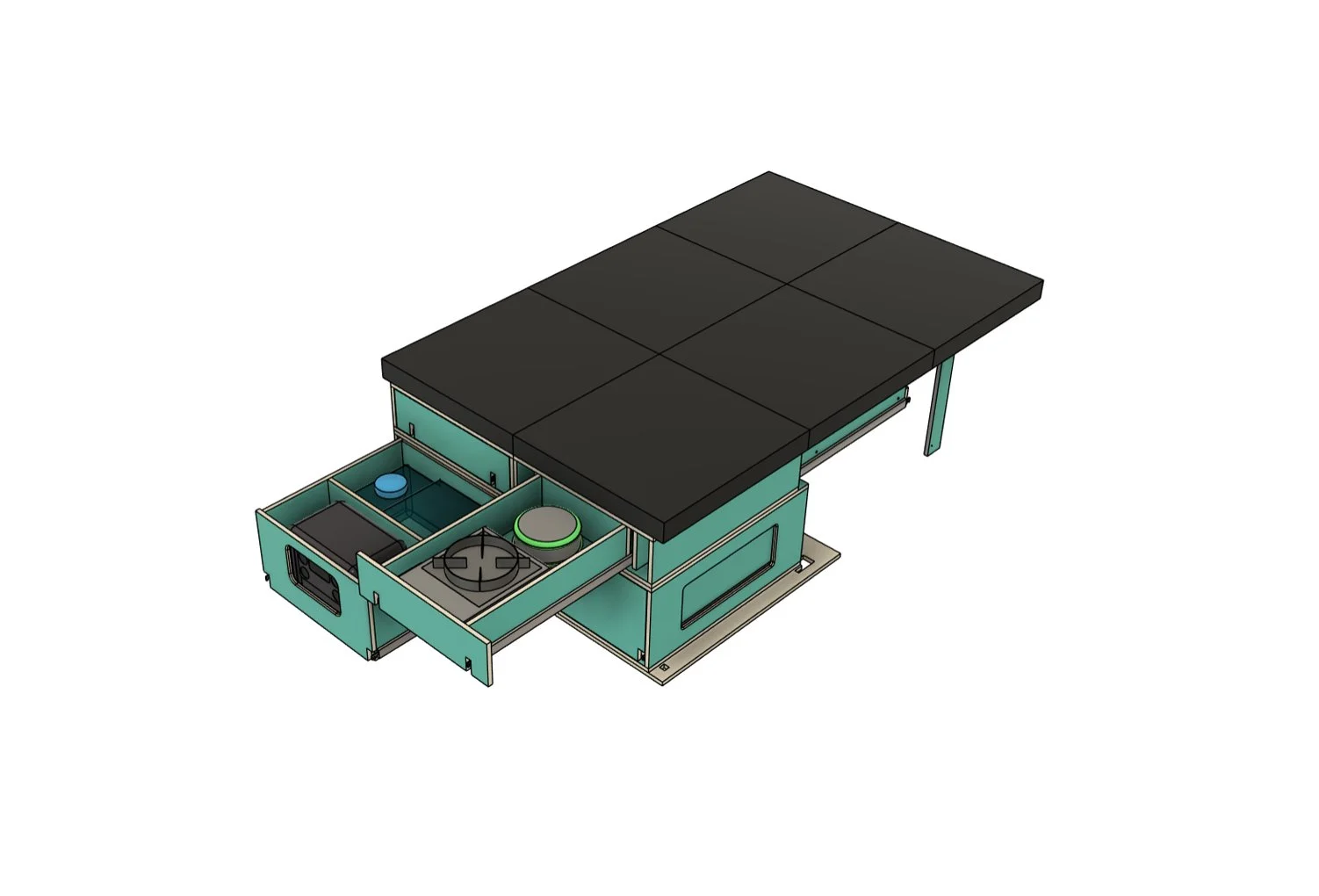 Renault Kangoo 2 Camping Box Plans – Standard Version (EN)