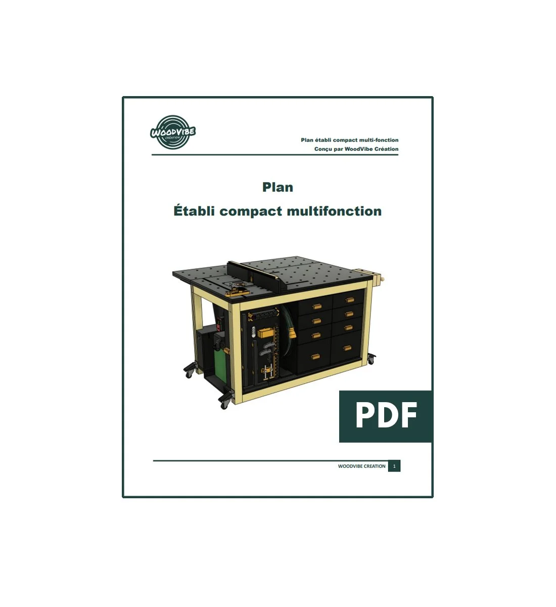 Plans d'établi compact multifonction - Version simple