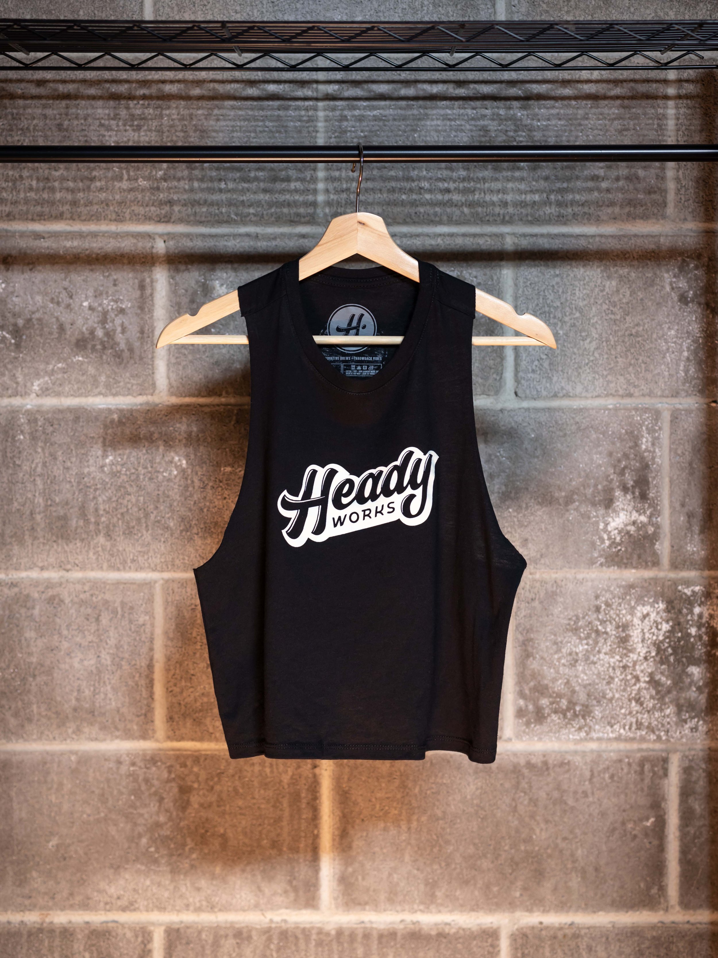 Script Logo Crop Tank