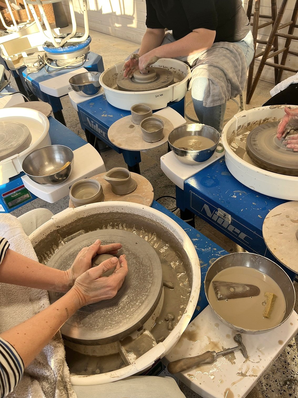 workshop draaischijf Lier Krispi Ceramics