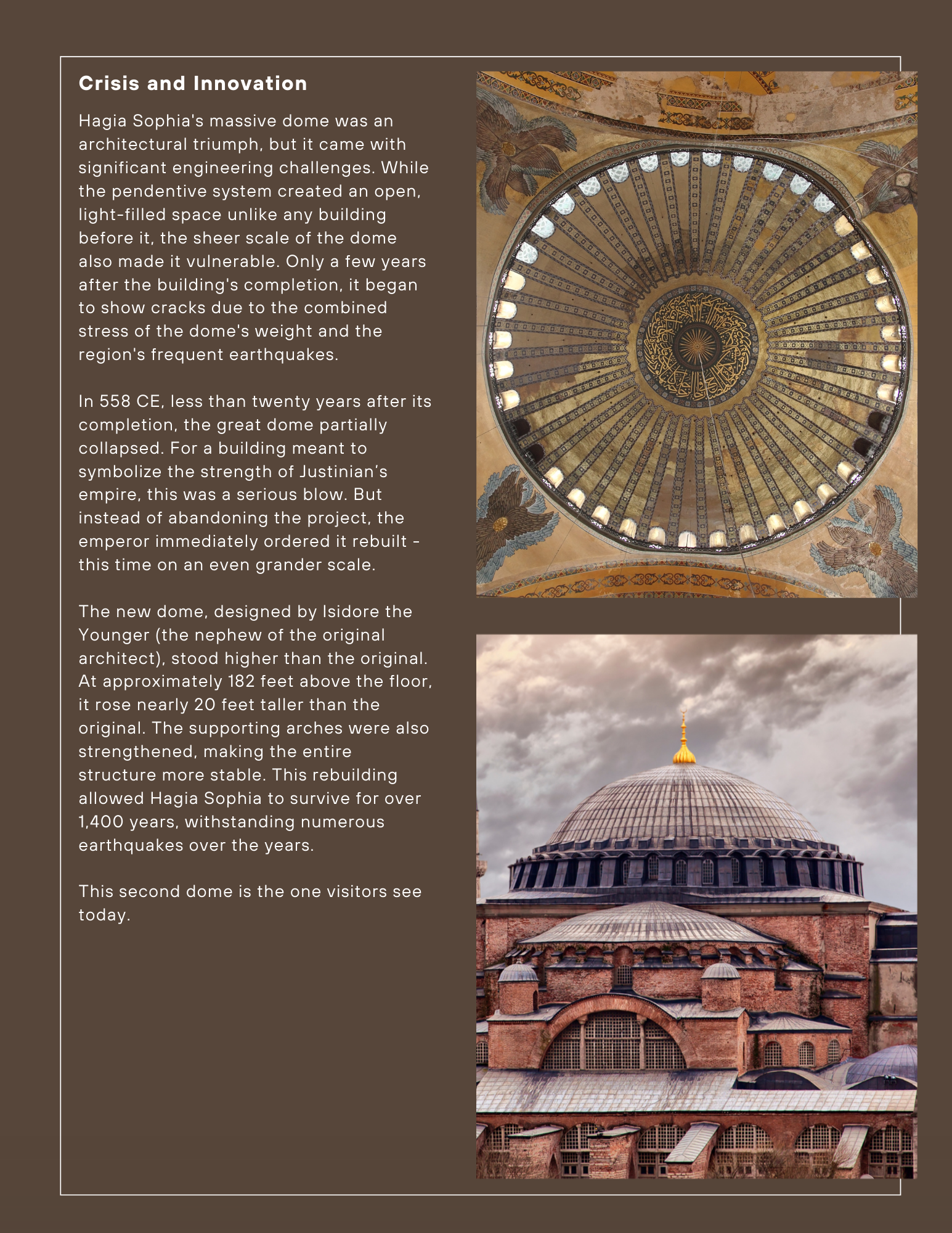 Architecture meets engineering: Students explore how Hagia Sophia’s groundbreaking dome reshaped history.