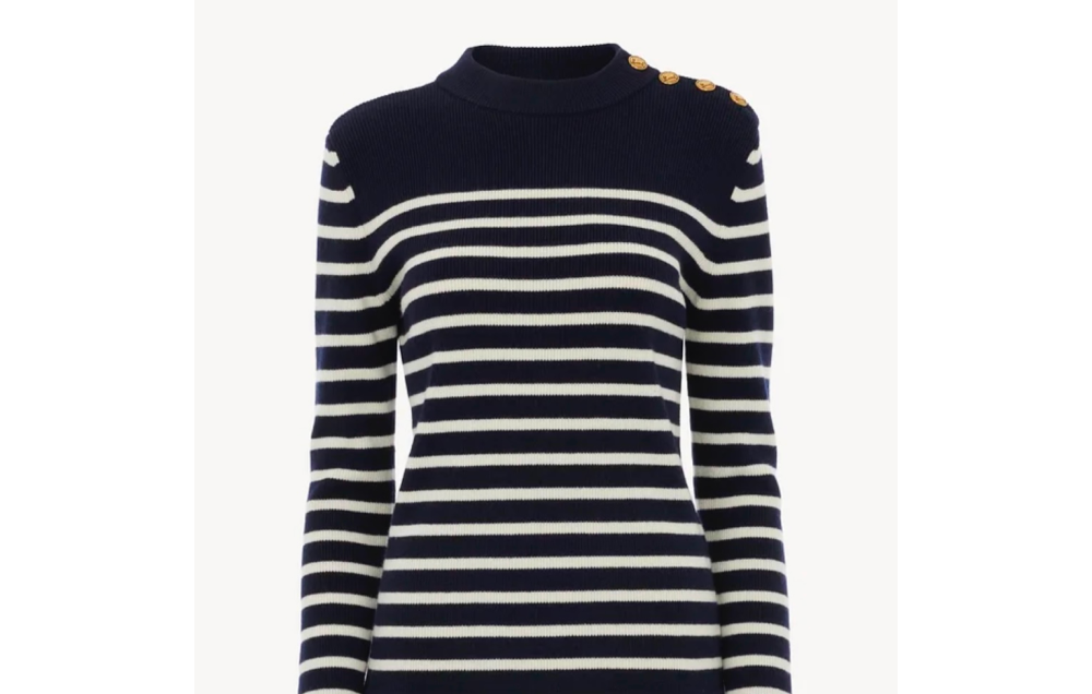 Chloé Striped Wool-Blend Crewneck Sweater $1,650