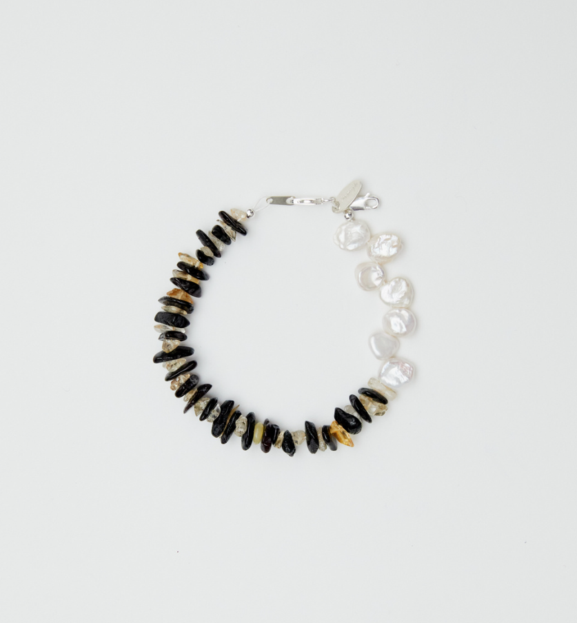 LA DUKE BRACELET (Citrine/Amber Stripe) $255