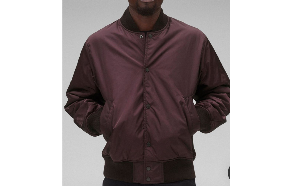 Econyl Satin Nylon Stadium Jacket $250.00