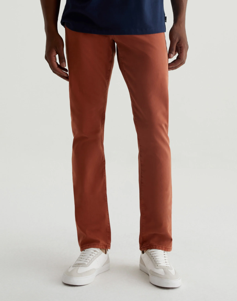 Everett SUD Sueded Slim Straight Sulfur Warm Cinnamon $139