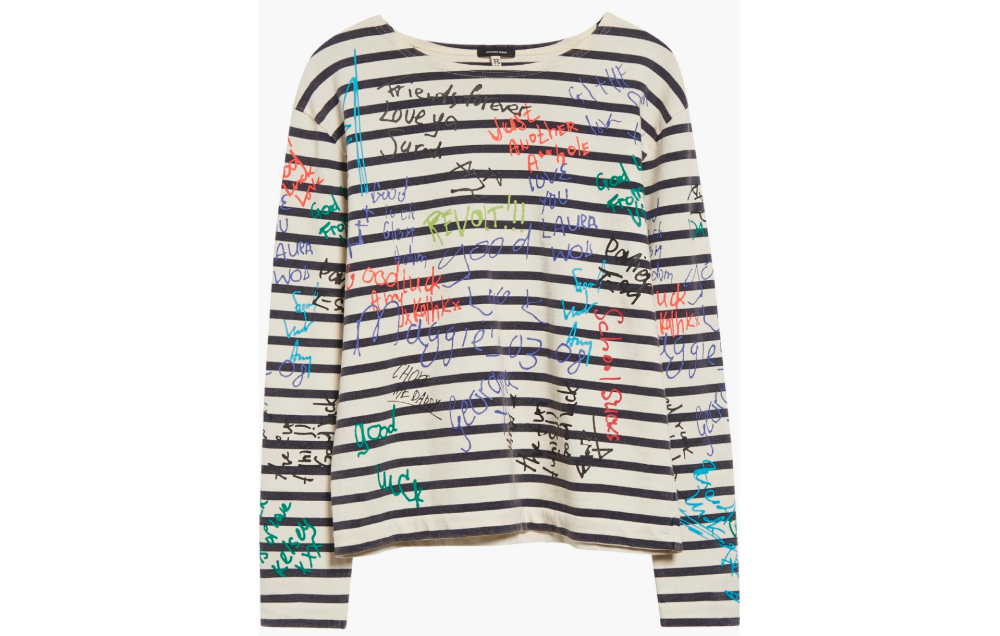 End of the Year Stripe Graphic T-Shirt $450