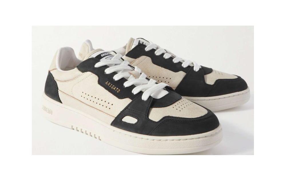 Dice Lo Nubuck-Trimmed Leather Sneakers $310