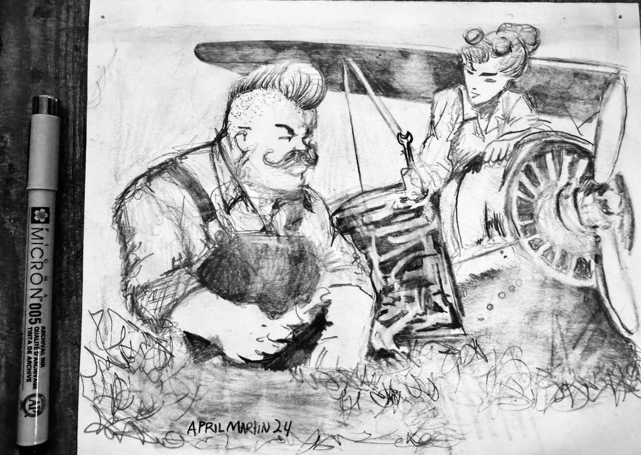 The Tinker's Workshop | Original Pencil Sketch