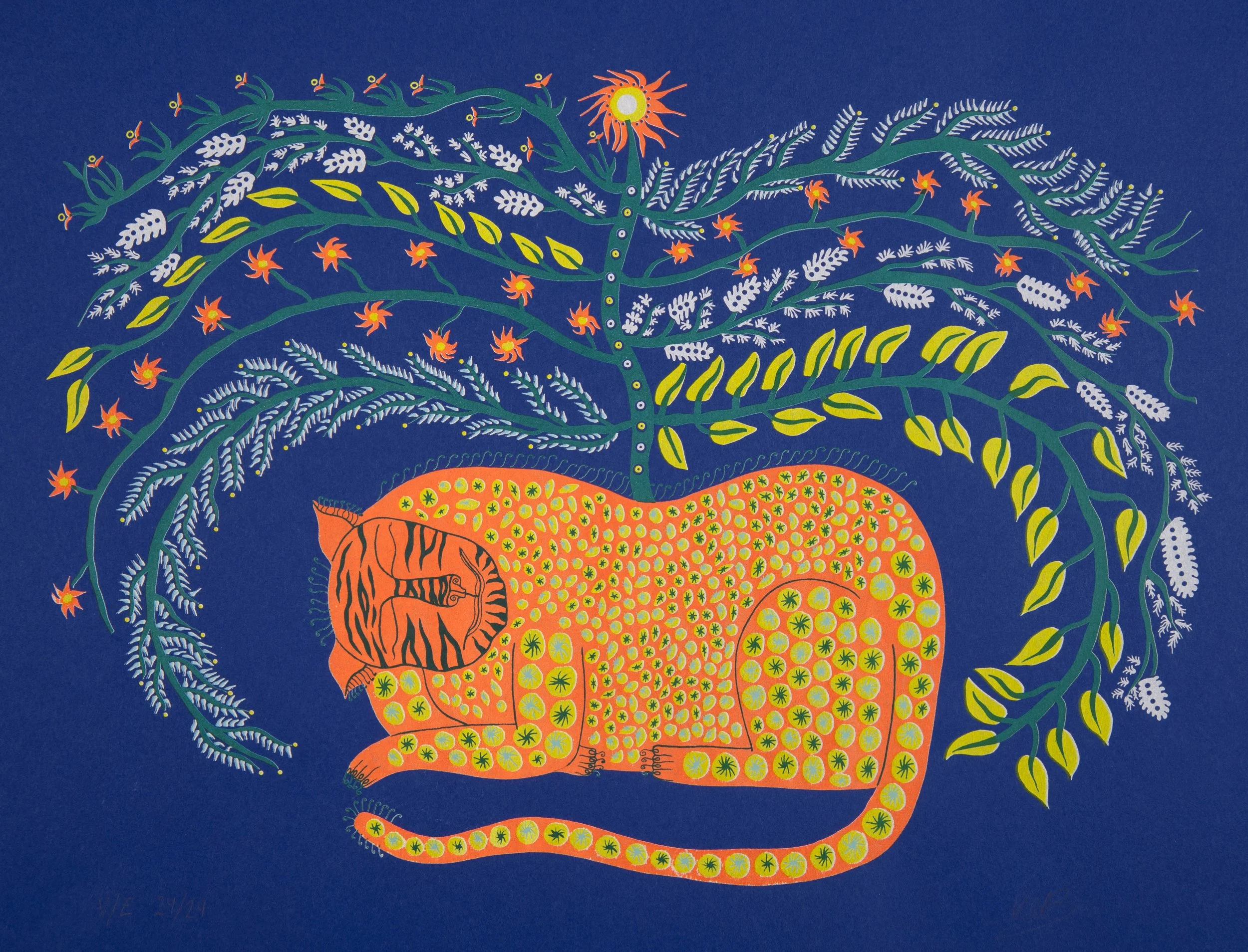 Embraced (Blue Paper), Screen Print on A2 Paper - £225