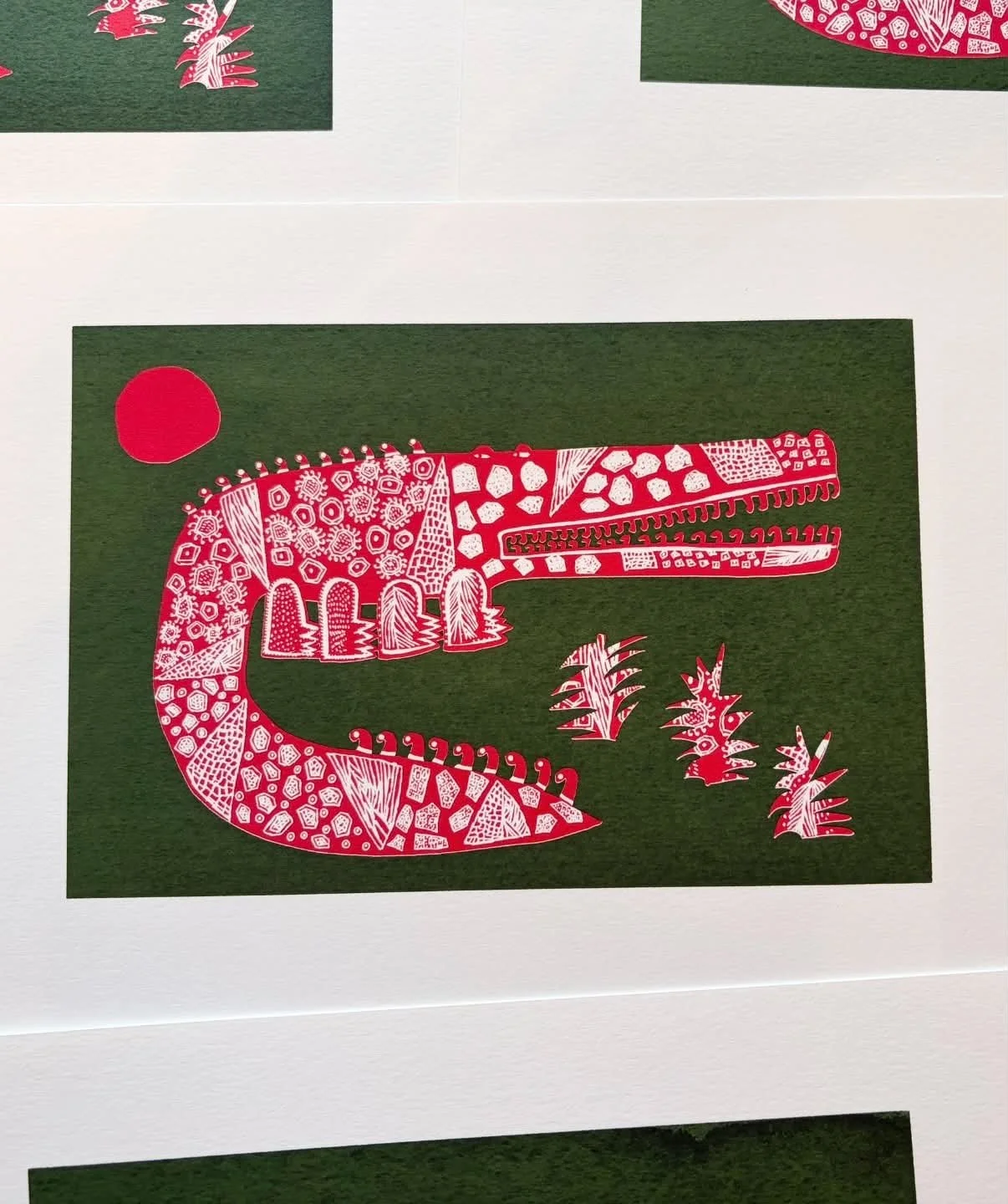 Crocodile in The Sun