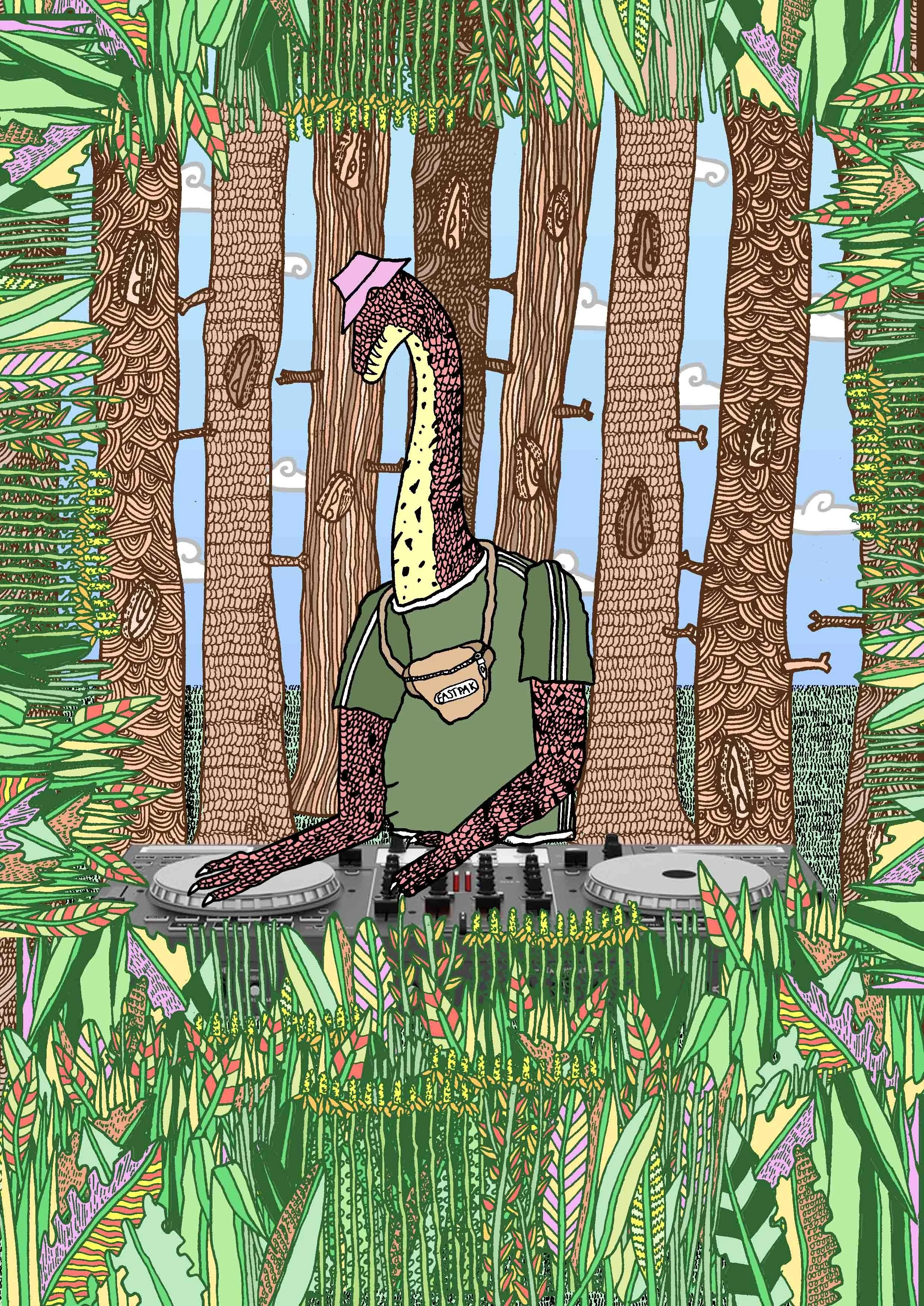DJ Dino, A4 Digital Print - £15.00