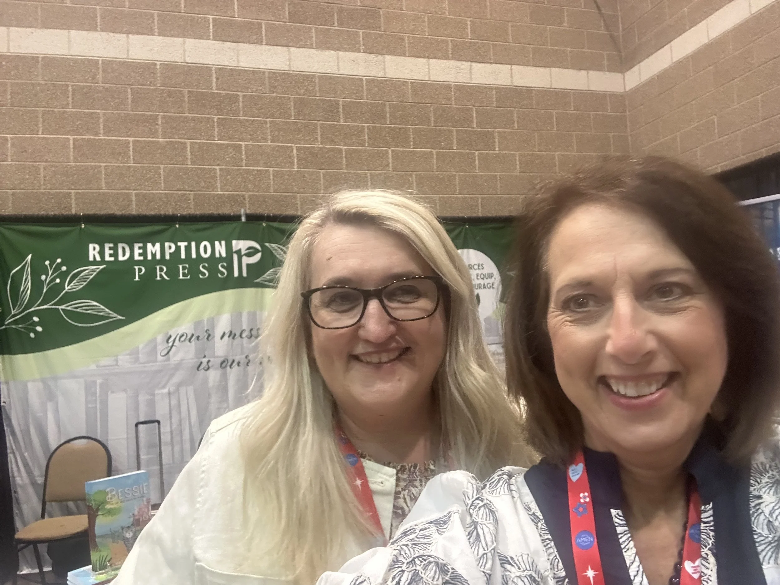 My publisher, Carol Tetzlaff of Redemtion Press! Love her!