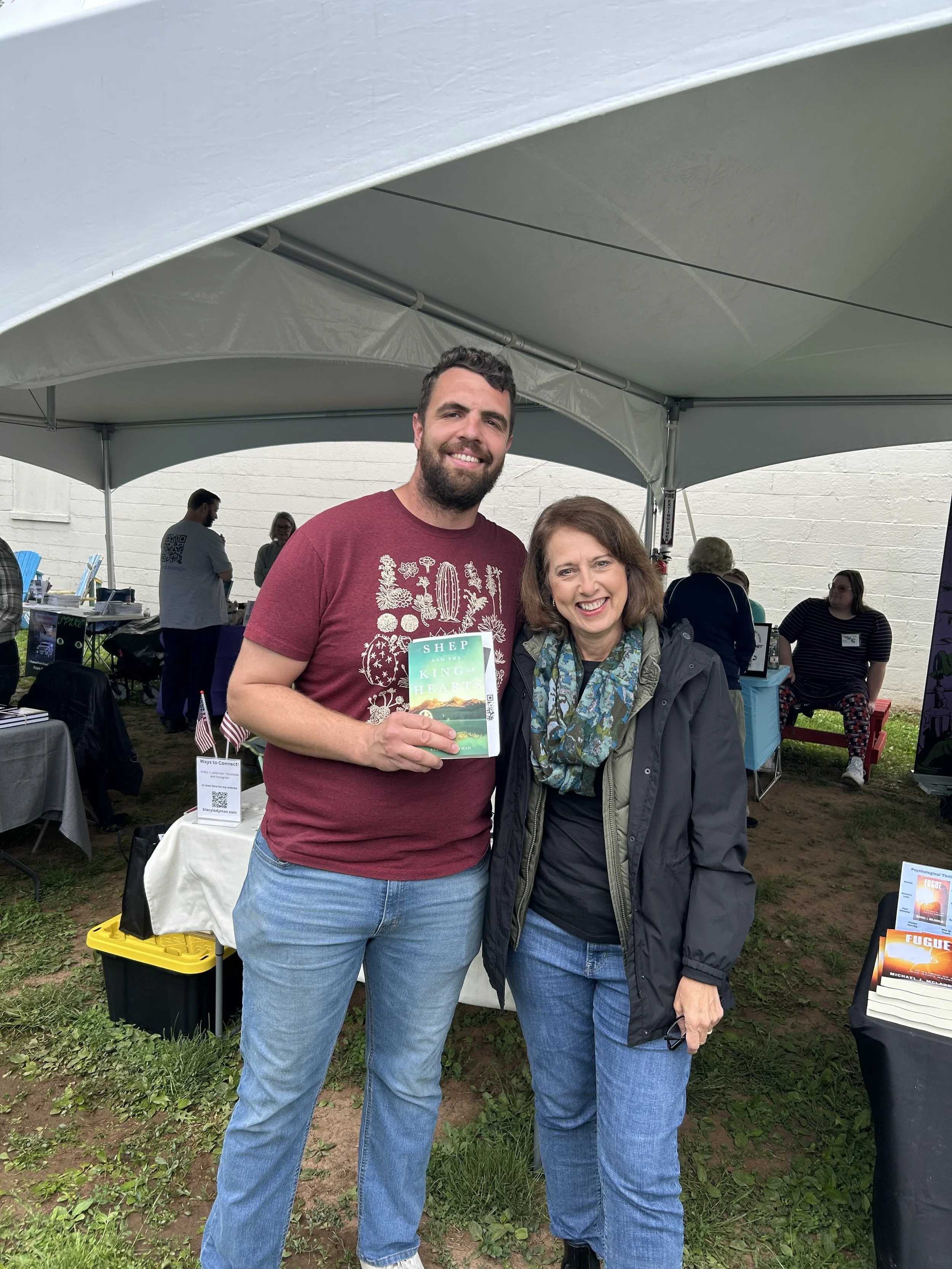 So great to connect with readers at the Flemington Summer Book Fest!