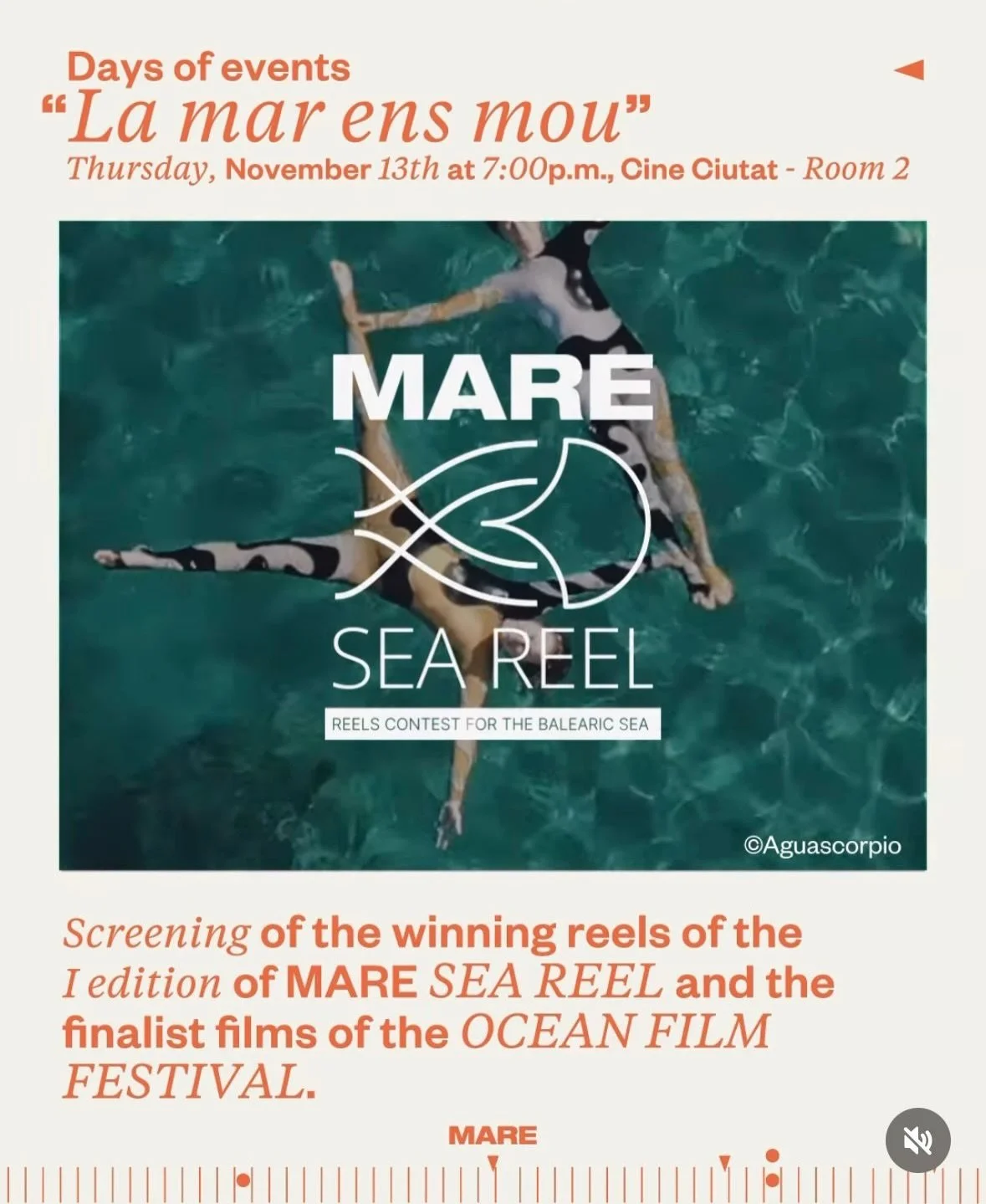 We&rsquo;re honoured to share that our reel, a segment of our short film &ldquo;Be Like Water&rdquo; was selected as one of the winning reels in the @marebalear Sea Reels awards this year. 🌊✨

Thanks to this recognition, our reel was screened alongs