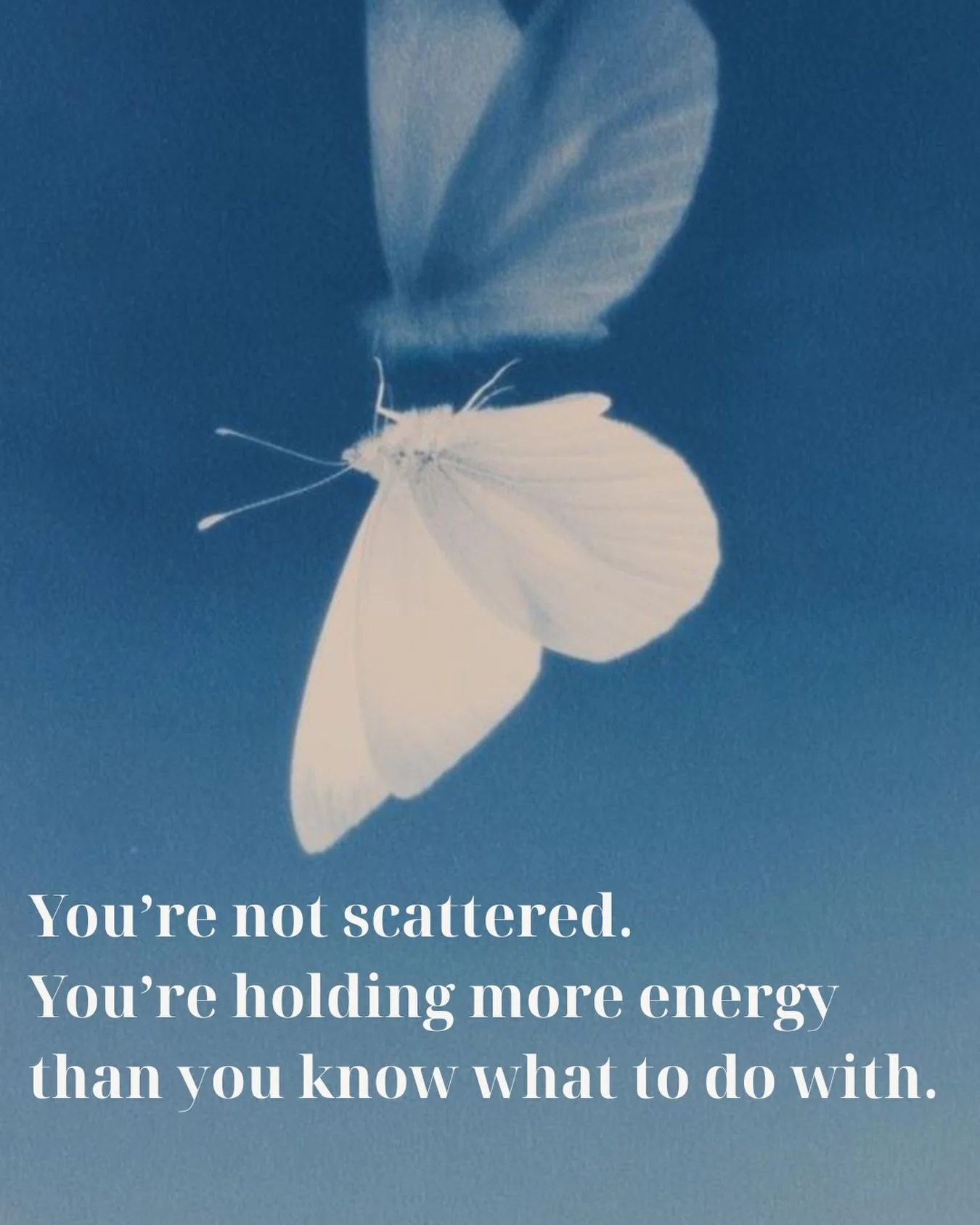 If you feel restless, scattered, or suddenly full of ideas you don&rsquo;t know what to do with &mdash; You think you&rsquo;re all over the place.

But you&rsquo;re not.

You&rsquo;re holding more energy than you know how to direct yet.

After period