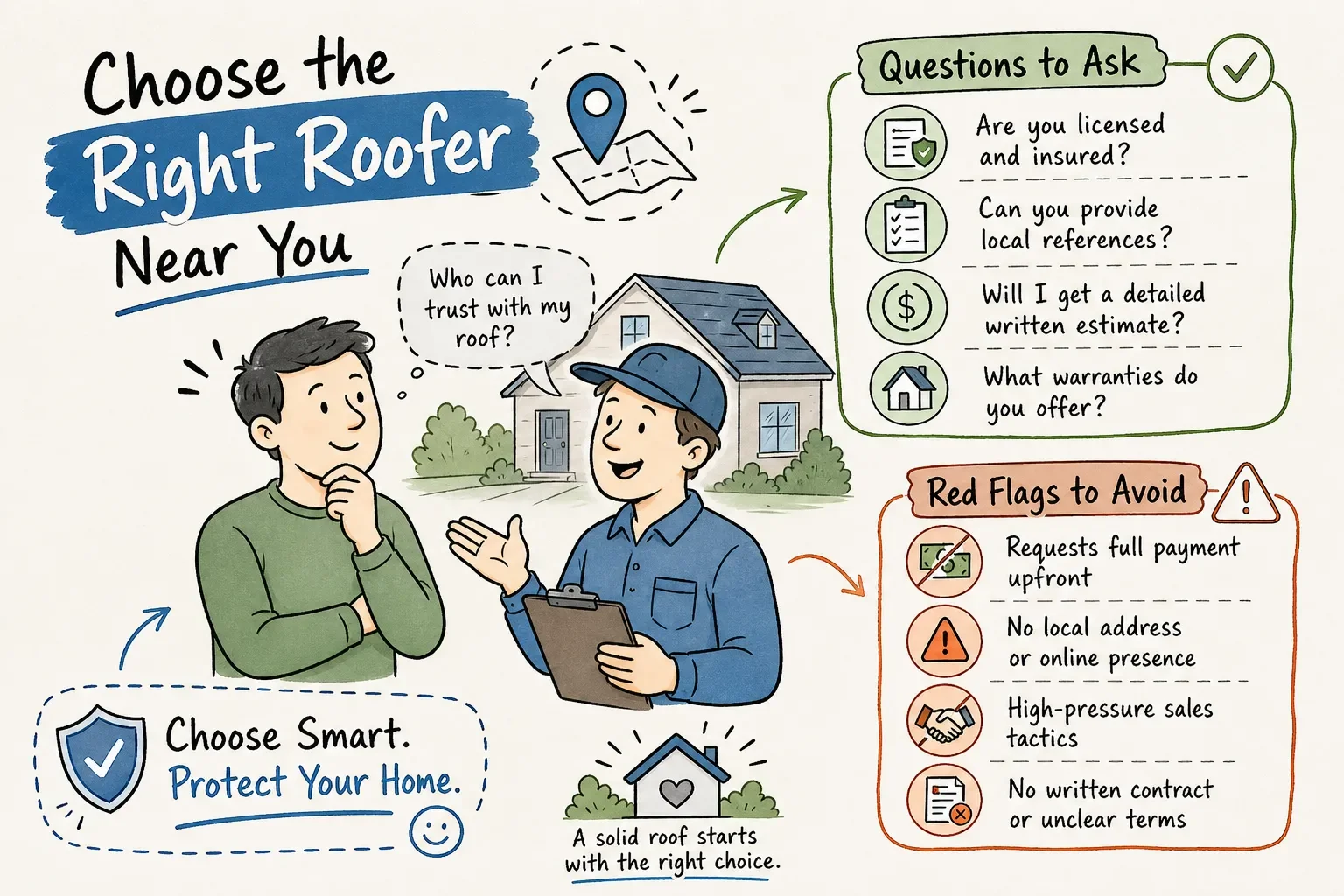 How to Choose a Roofer Contractor Near Me: Questions to Ask and Red Flags to Avoid